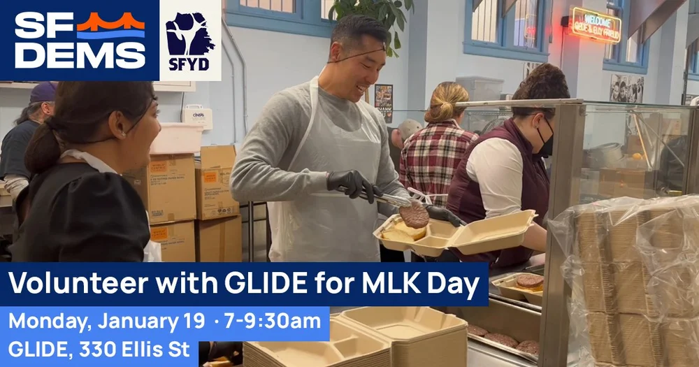 MLK Jr Day of Service: Volunteer with GLIDE — San Francisco Democratic ...