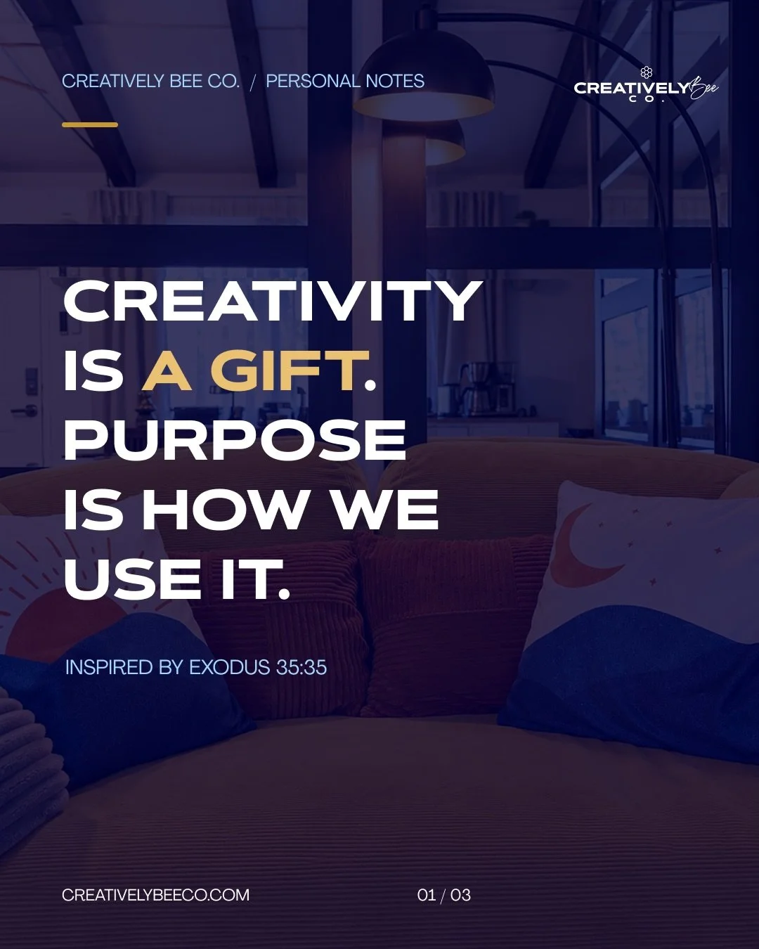 CREATIVITY IS A GIFT. 💙

And the older I get, the more I realize just how much purpose comes with it.

I&rsquo;ve always believed that the gifts we&rsquo;re given aren&rsquo;t by accident. They&rsquo;re meant to be nurtured, developed, and used with