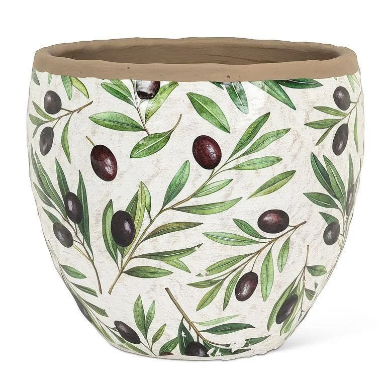 Large Olive & Branch Planter