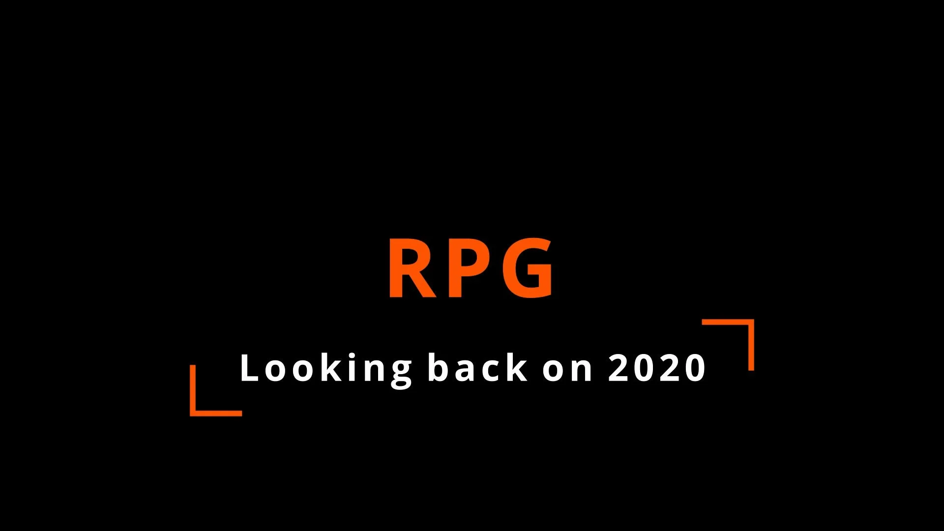 RPG - Looking Back on 2020