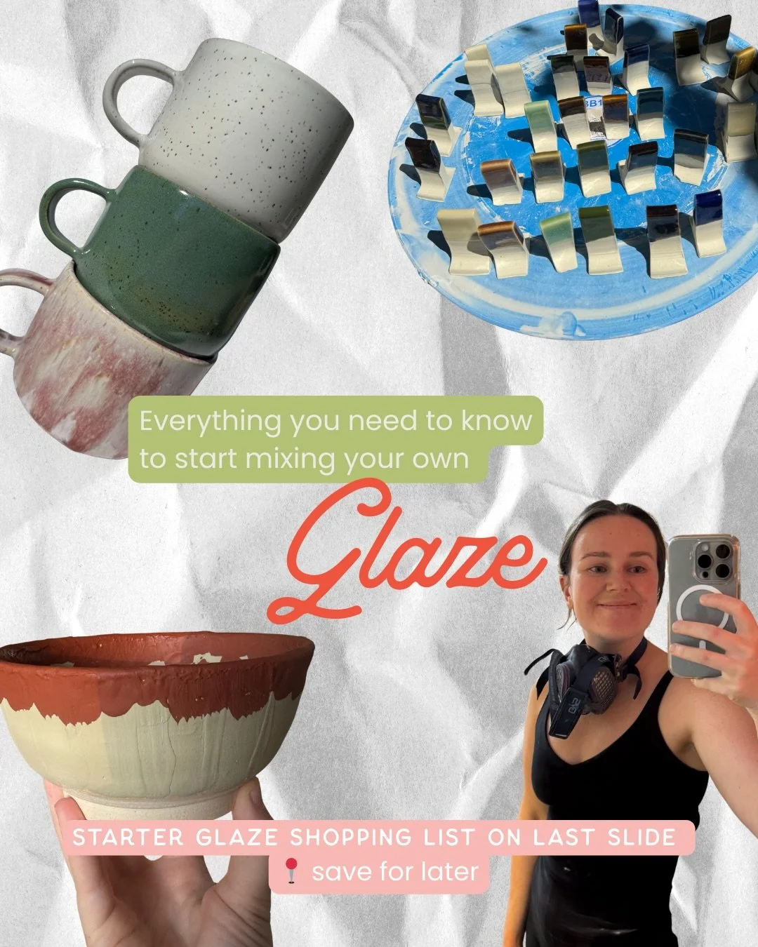 Your go-to resource for all things glaze mixing 🙌

Mixing your own glazes is a big step and can be daunting. It can feel overwhelming at first, but having the right info helps you actually know what you&rsquo;re signing up for 😊

Yes, it can get a 