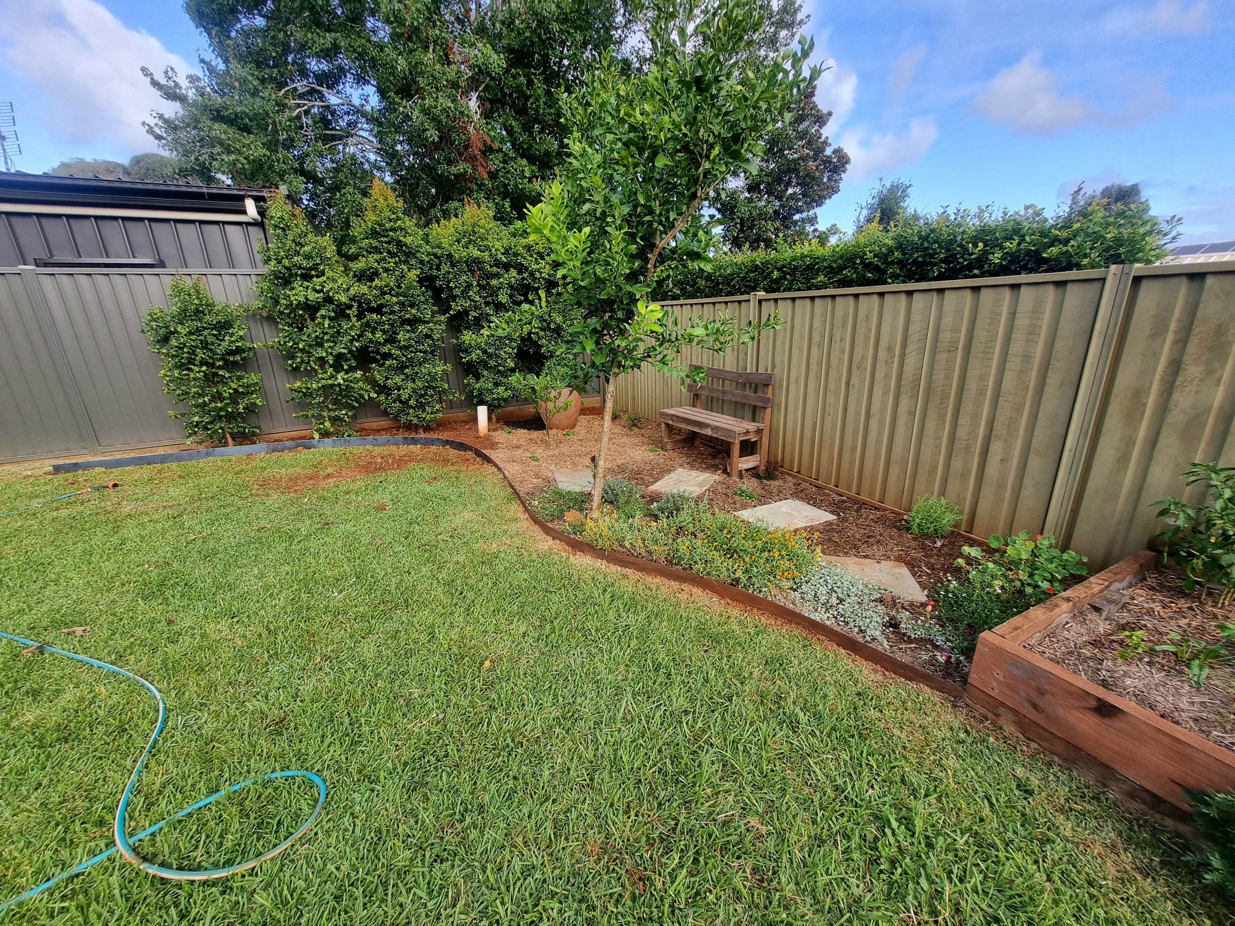 Wollongbar Corten Steel Edging. Wollongbar Landscaper.