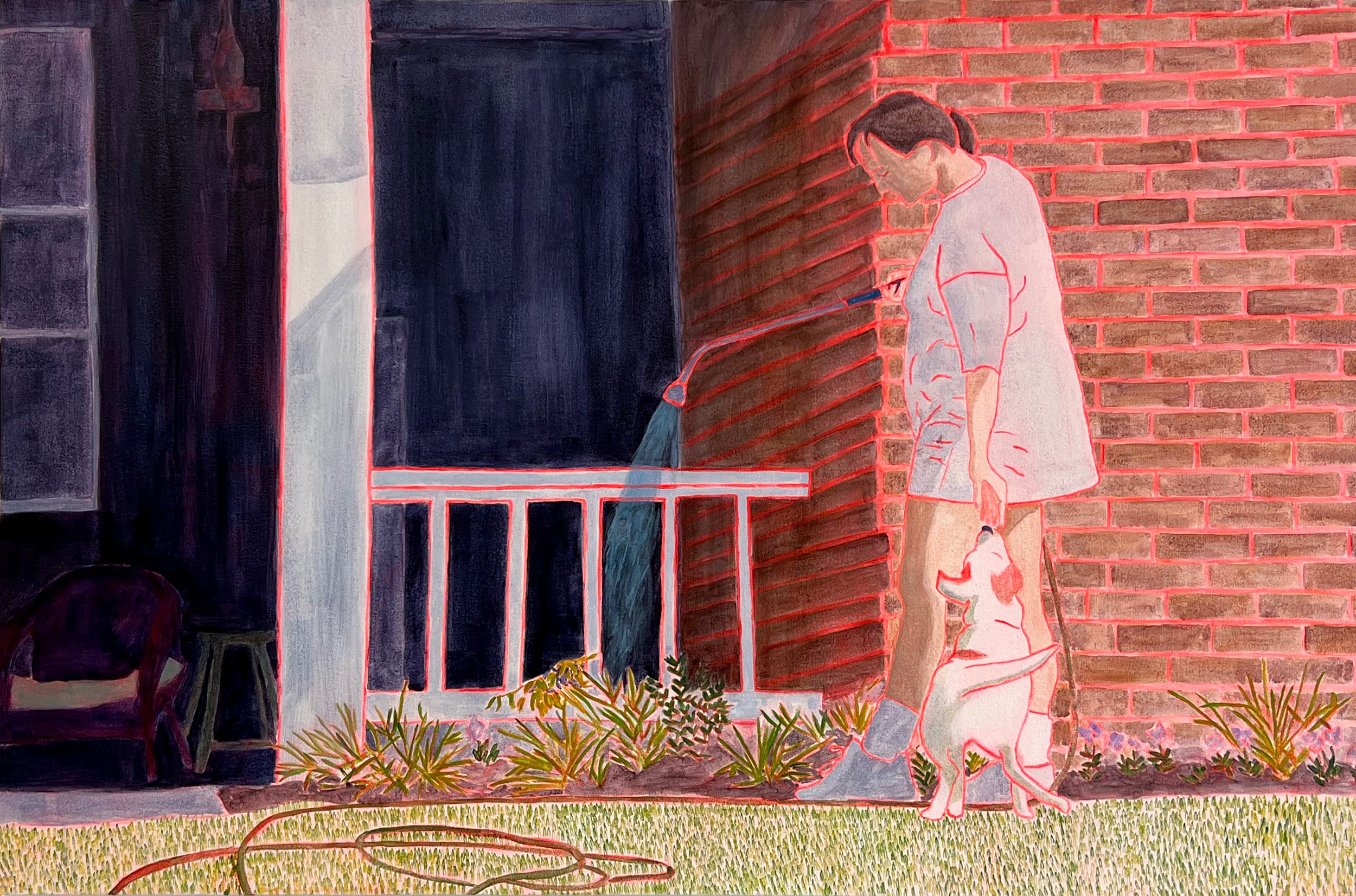 "Gardening"
2025
24x36
Acrylic on canvas