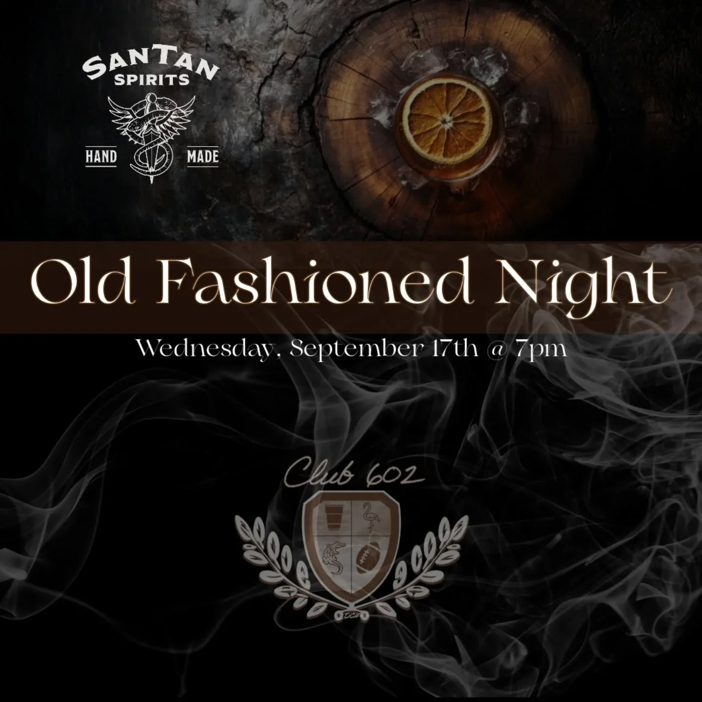 Your mid-week just got a major upgrade. 🥃

Join us for our new social mixer at the incredible @santanspirits for their Build Your Own Old Fashioned Night!

You're the mixologist. Start with your favorite whiskey, add a unique twist with bitters you'