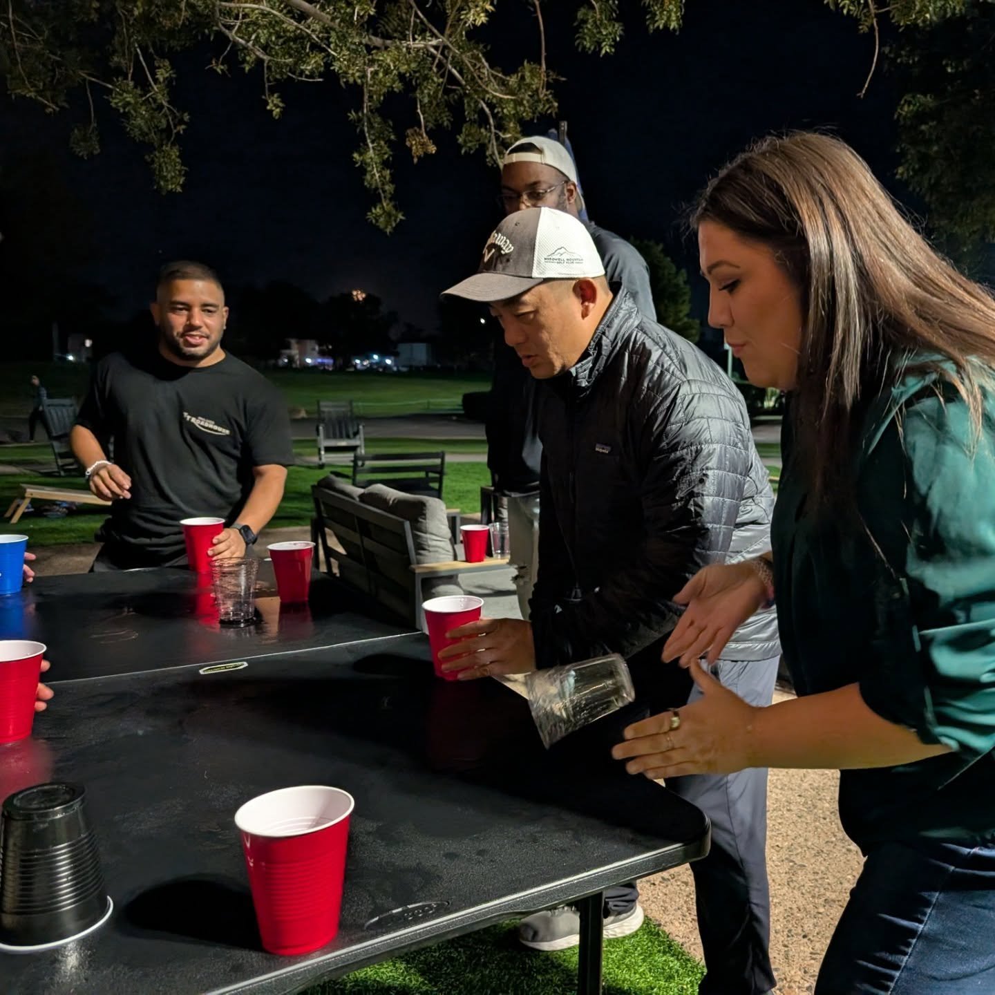Saturday Night Lights. 🥤💡

​We took over the patio at @dobsonranchgolf this past Saturday, and the energy was absolutely electric. There is nothing quite like Flip Cup under the lights with this crew.
​From the nail-biting relays to the victory lap