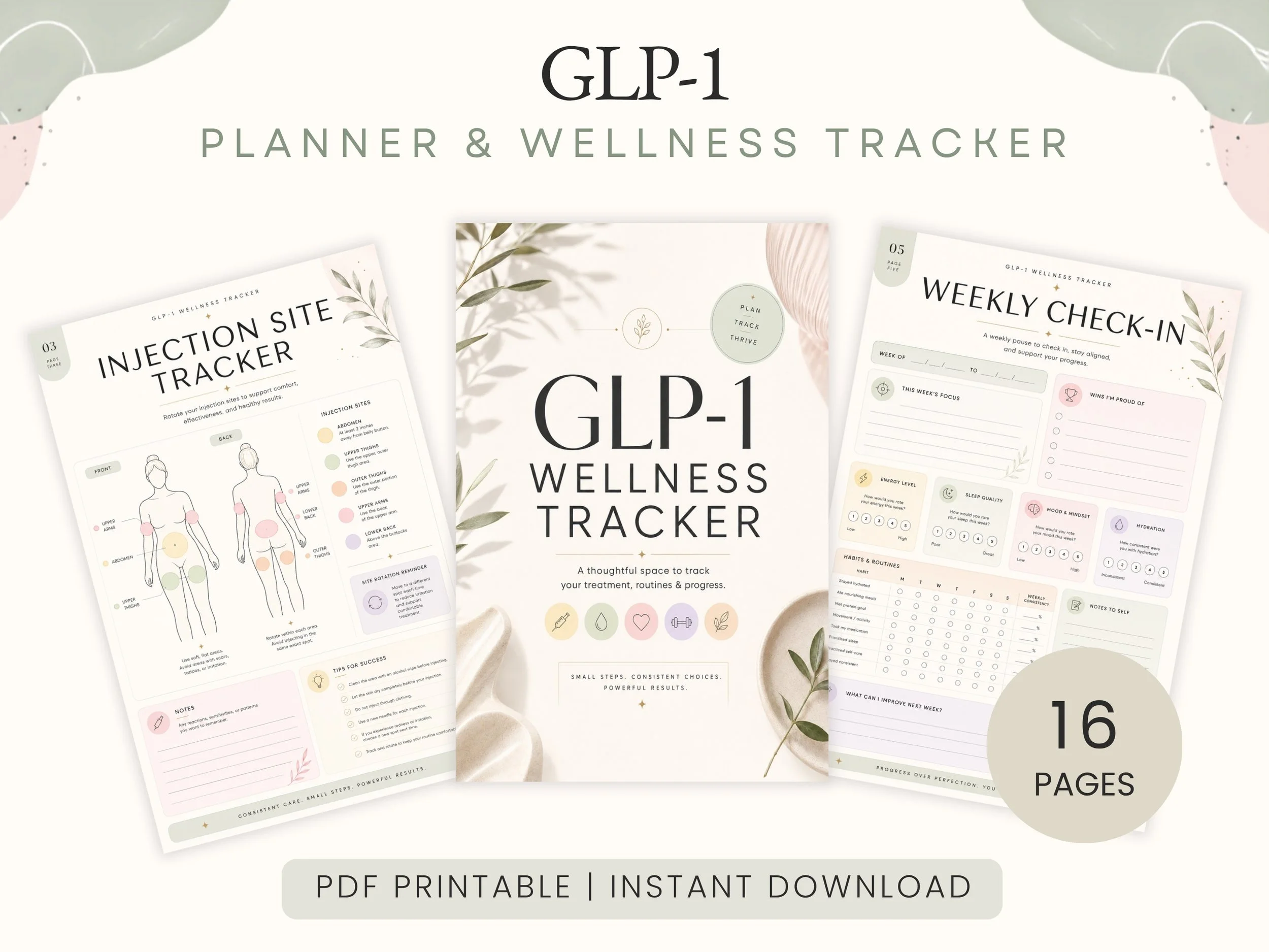 GLP-1 Wellness Planner & Tracker | Medication, Weight Loss, Nutrition & Health Journal.jpg