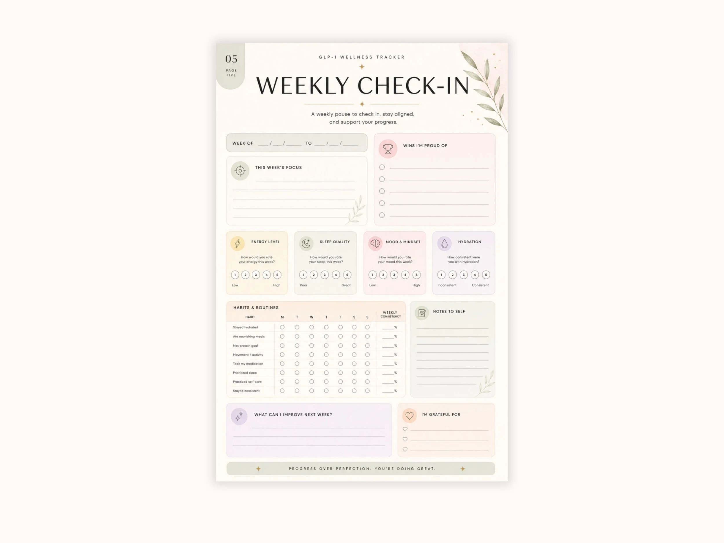 GLP-1 Wellness Planner & Tracker | Medication, Weight Loss, Nutrition & Health Journal.jpg