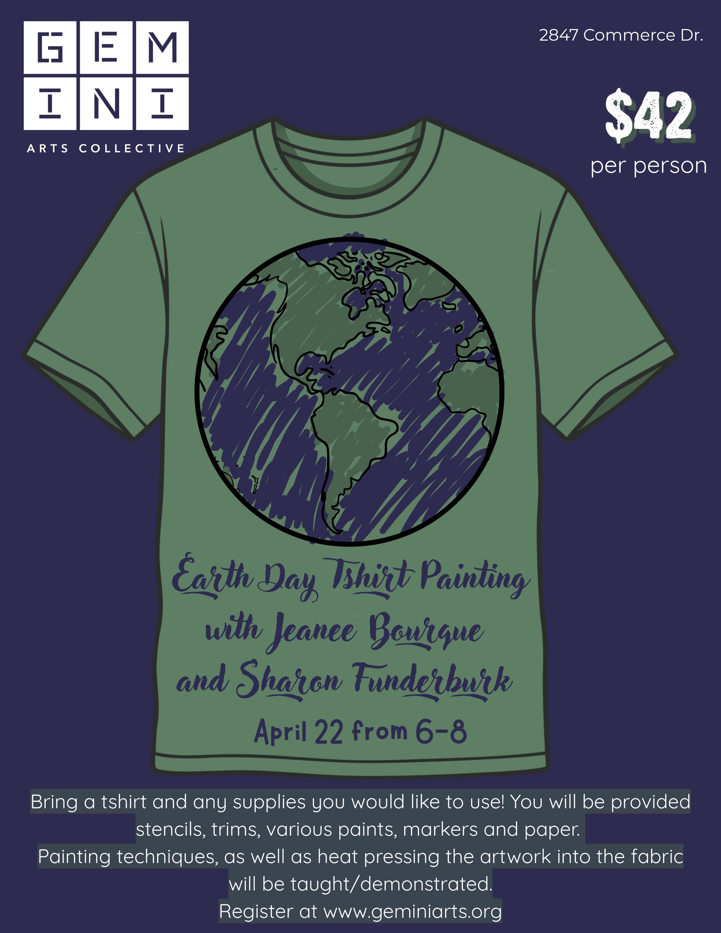 Earth Day T-Shirt Painting