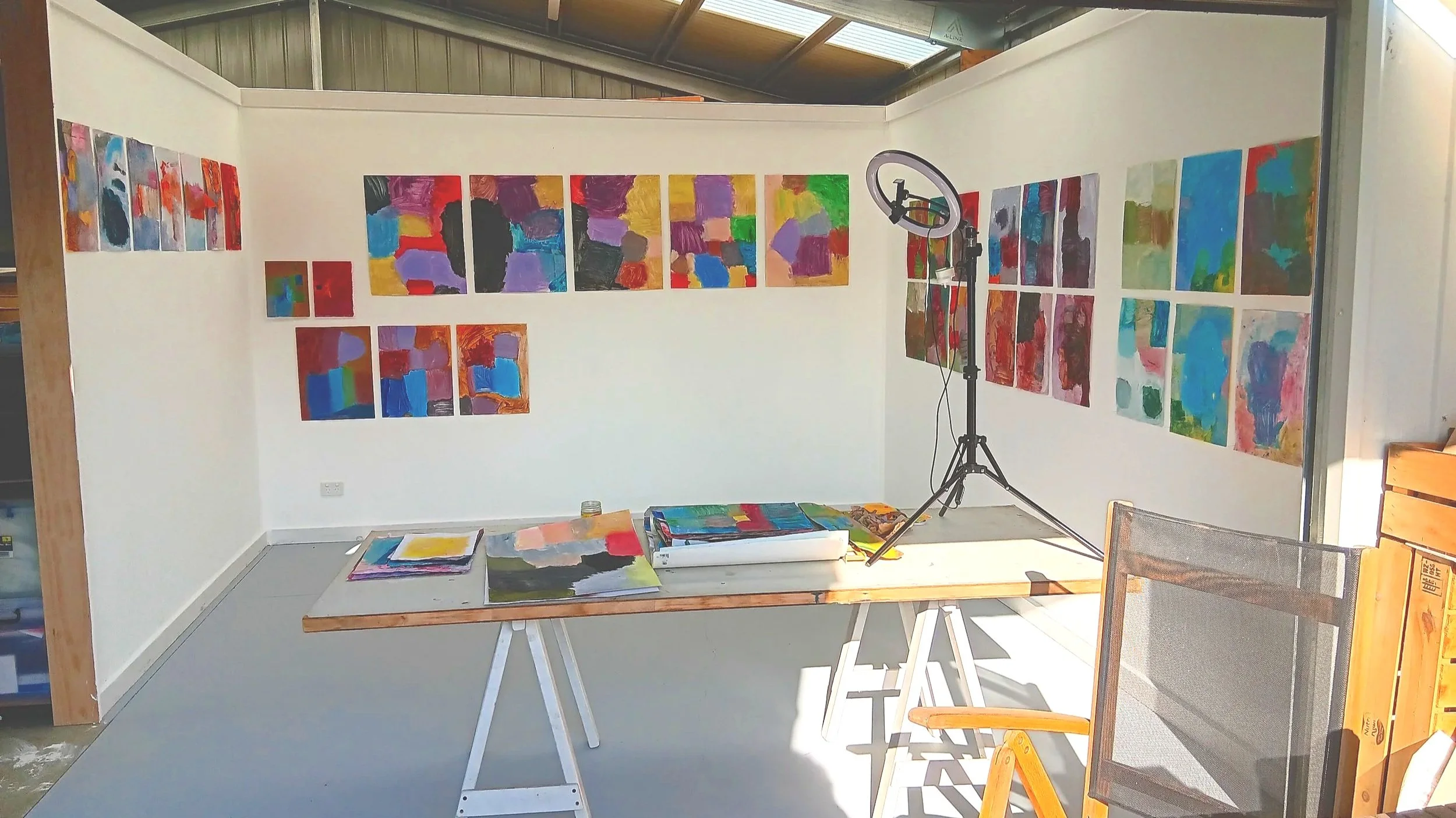 Setting up at shed 31