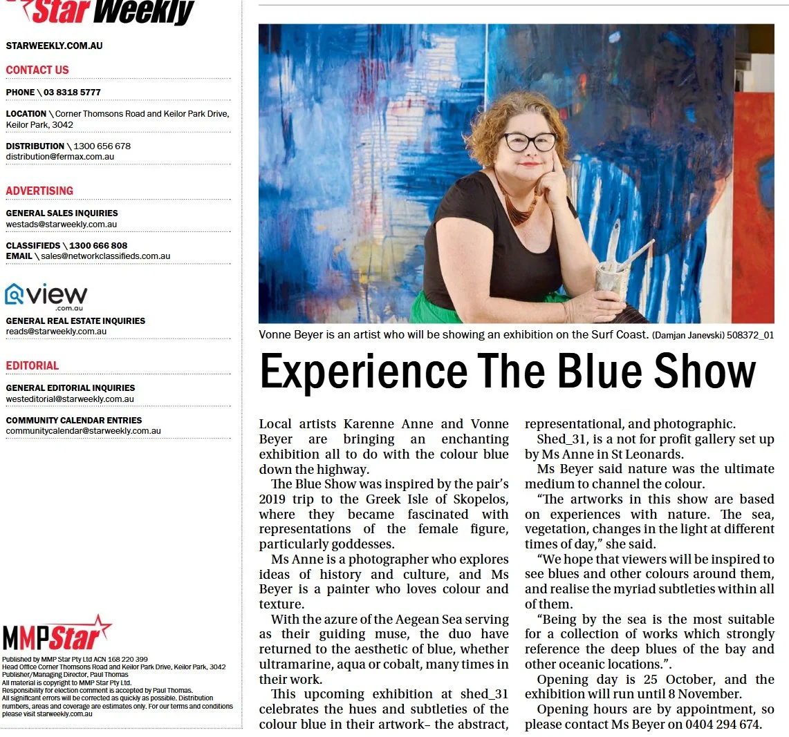 Vonne Blue show write up.jpg