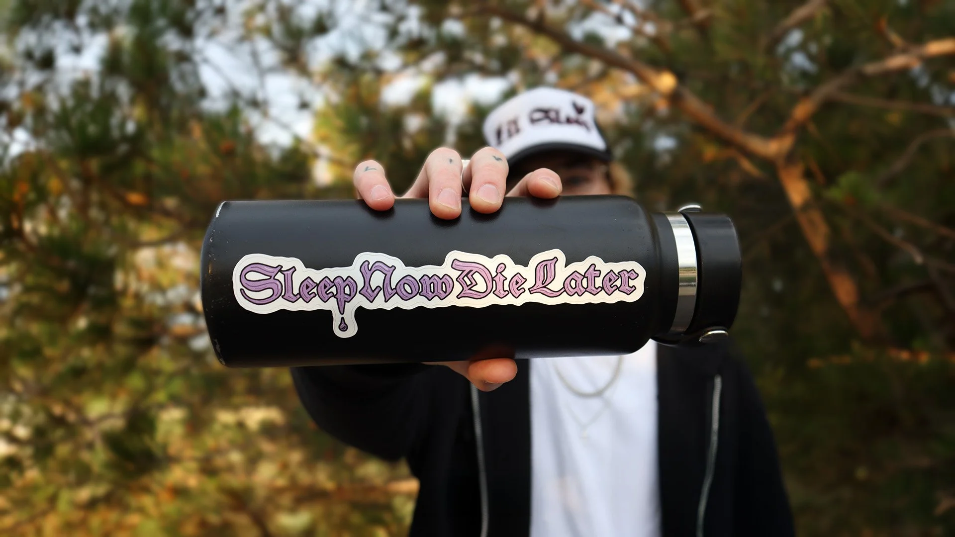 Sleep Now Die Later Vinyl Sticker