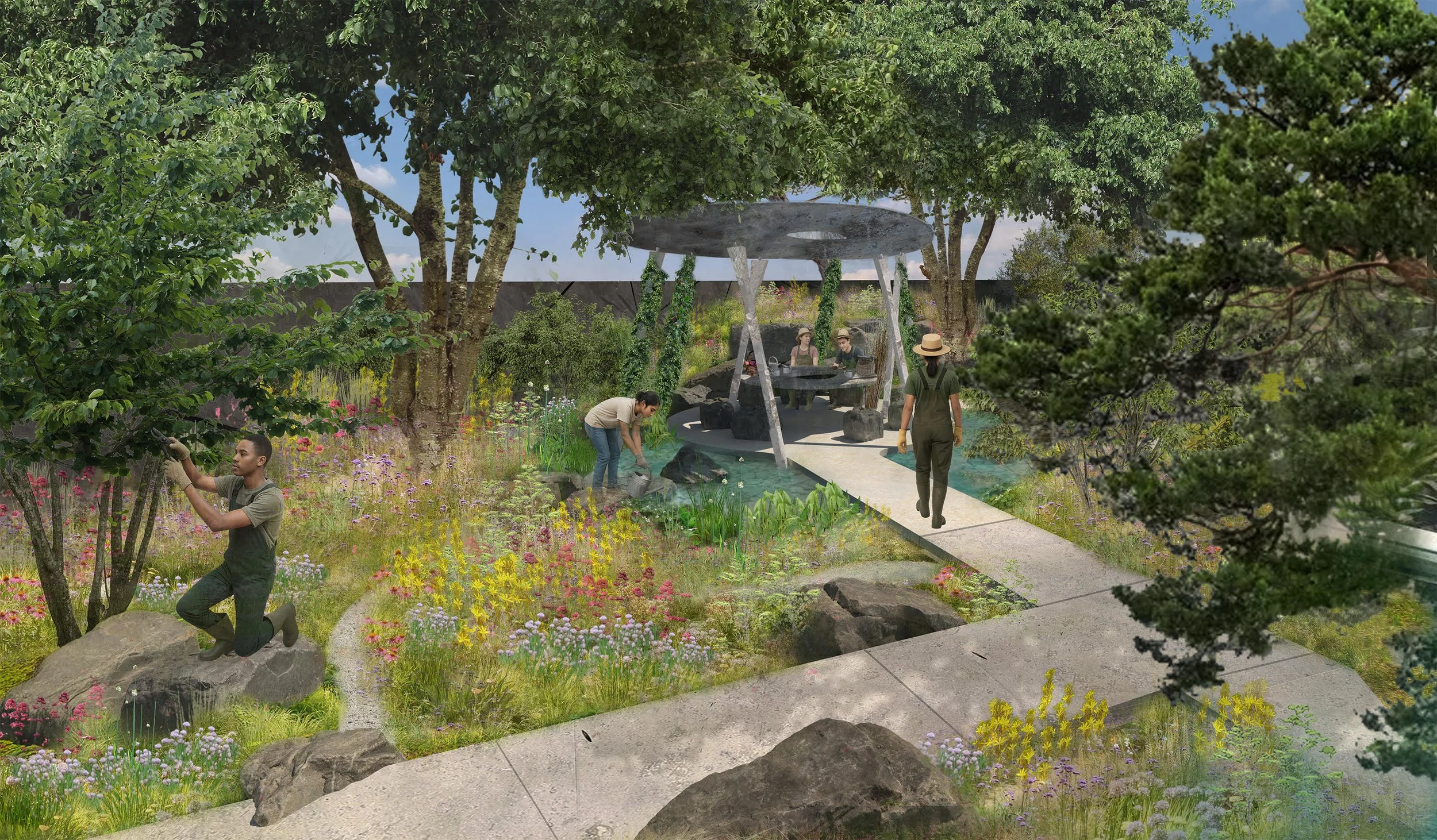 Chelsea Flower Show 2026 - Designer: Harry Holding Studio /Eden Project/Michaelis Boyd Associates