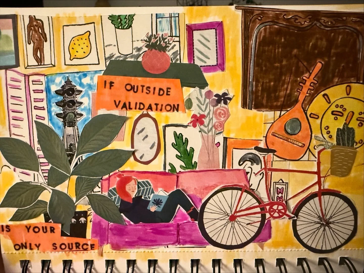 &hellip; but if you can delight in your own company? Your own art? Your own play? Endless buffet. #artjournal #createtocreate