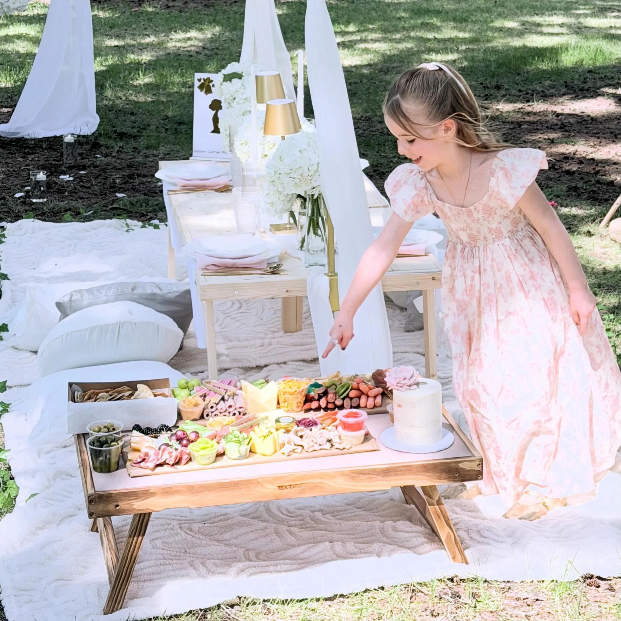 POV:  The candies have been spotted!

Last weekend we got to be a part of an intimate wedding ceremony &amp; picnic in the park for a special couple and their two children. 

Our grazing boards looked extra pretty with the backdrop of @goldengather.c