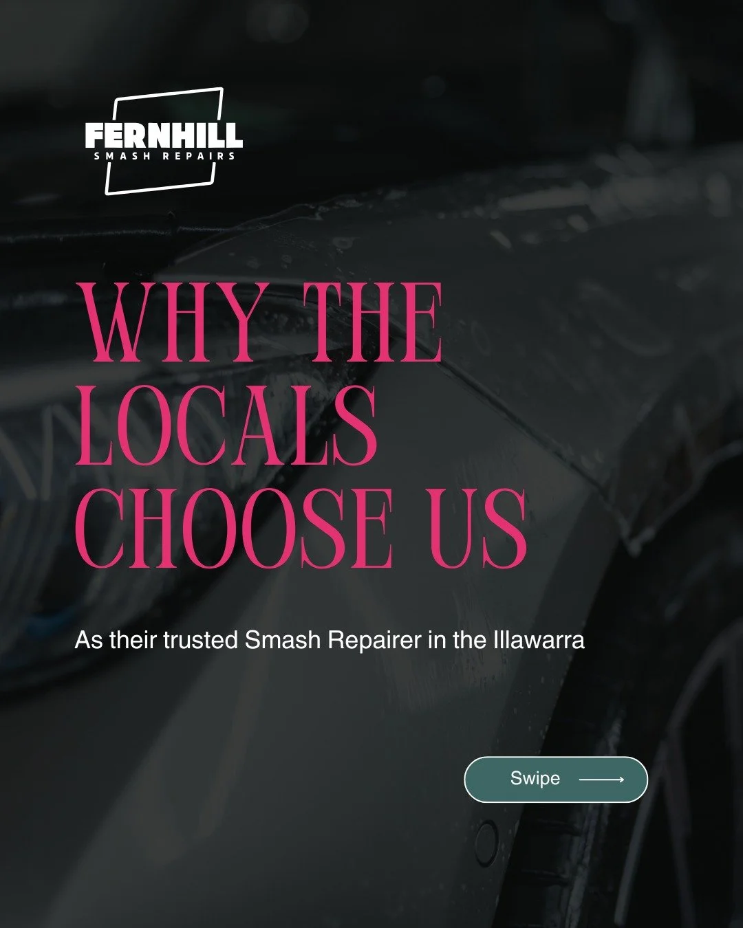 Why do so many Illawarra locals trust us with their cars?

Keep swiping along to find out!

#FernhillSmashRepairs #CarRepair #QualityRepairs #IllawarraSmallBusiness #SupportLocal #WollongongBusiness