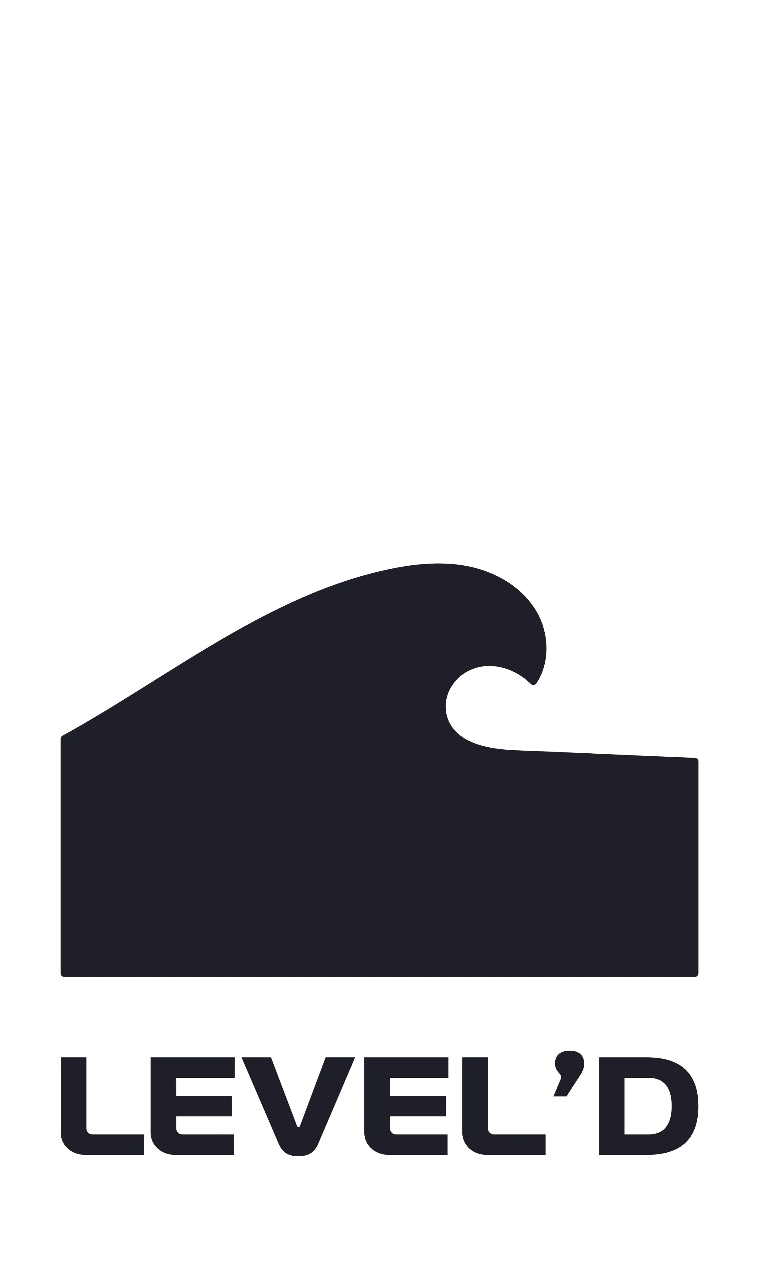 Logo of a stylized black hand with the text 'LEVEL'D' underneath.