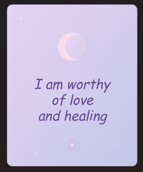Trauma Survivor Healing Affirmation Cards