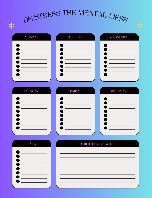 Printable Checklist with Notes Section