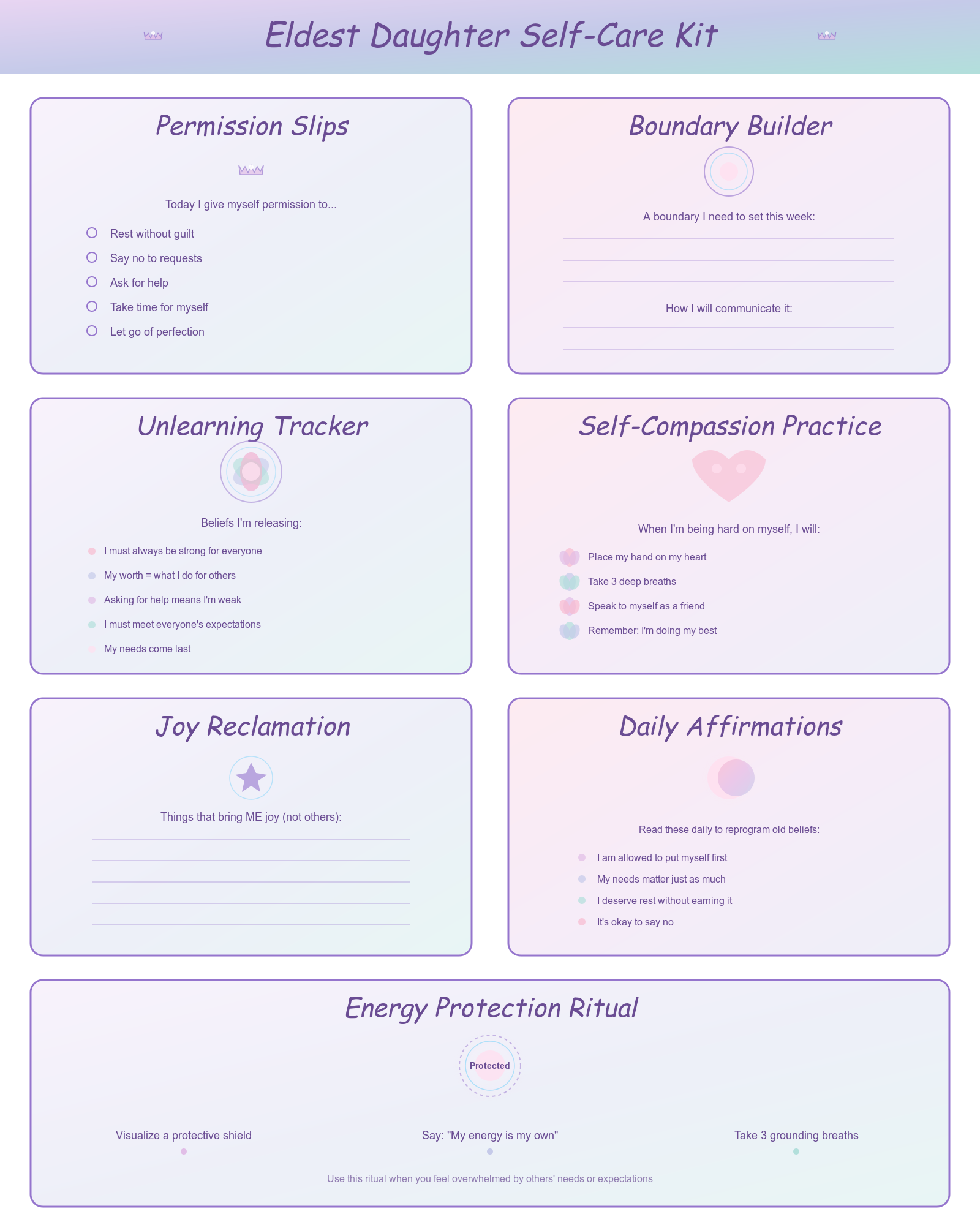 Eldest Daughter Self Care Kit
