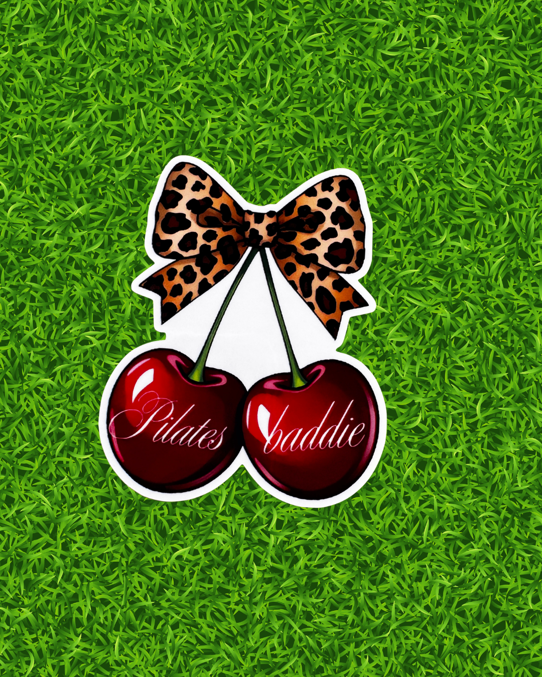Pilates Baddie Cherry Sticker