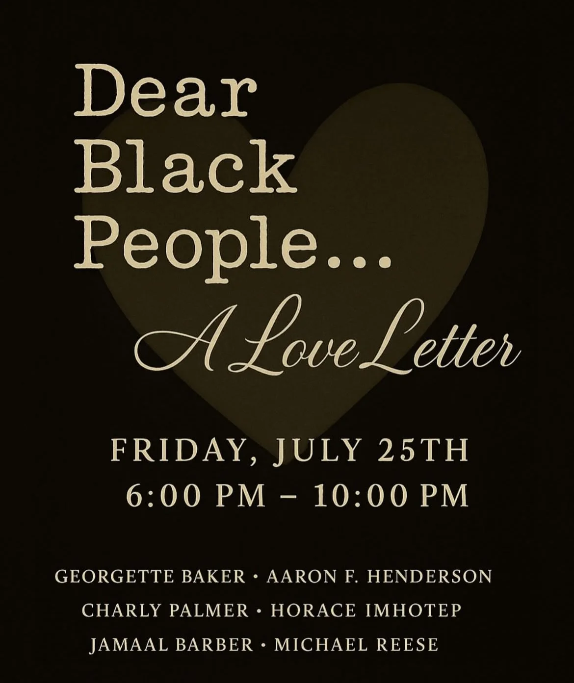 Exhibition Opening: Dear Black People