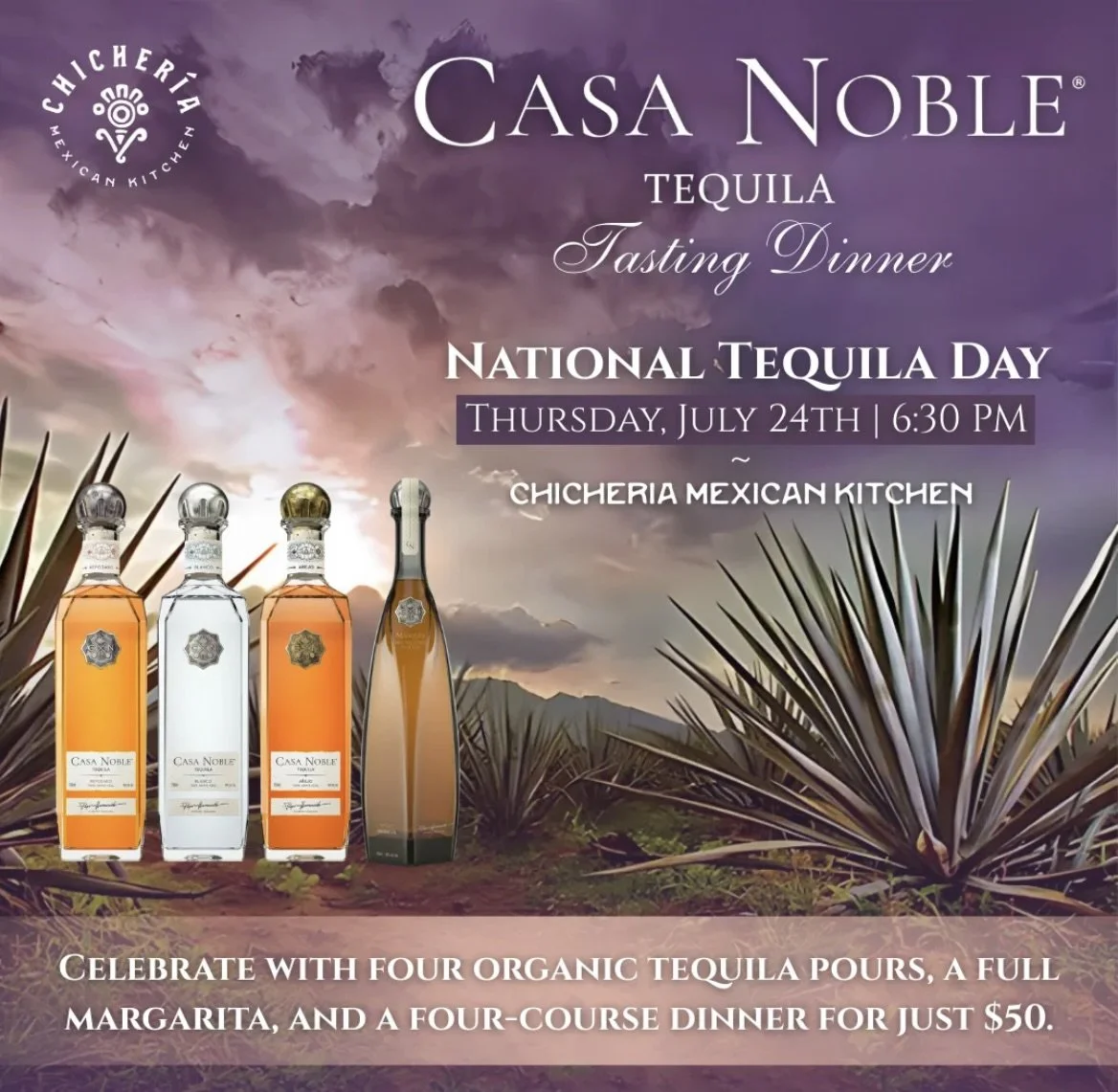 National Tequila Day Tasting Dinner