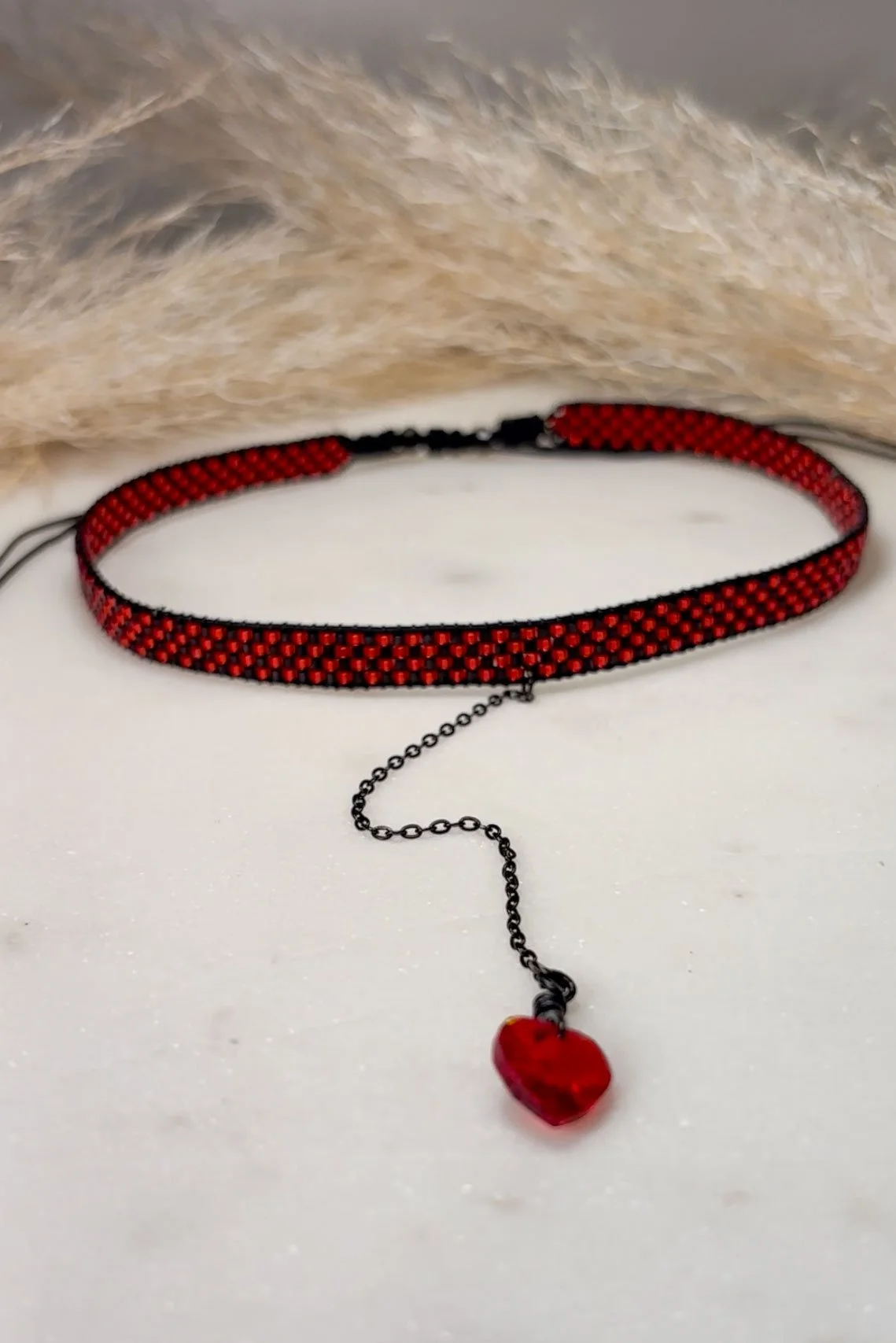 Red Heart Choker – Choker Corazón Rojo