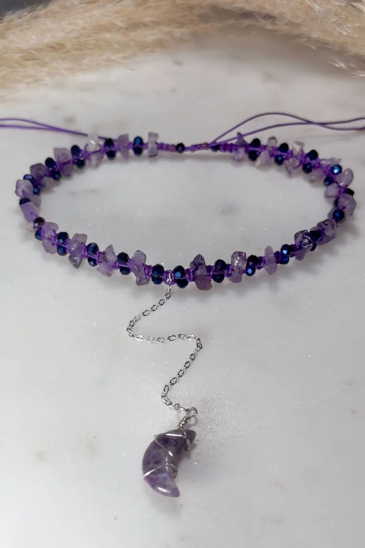Amethyst Moon Choker – Choker Amatista Luna