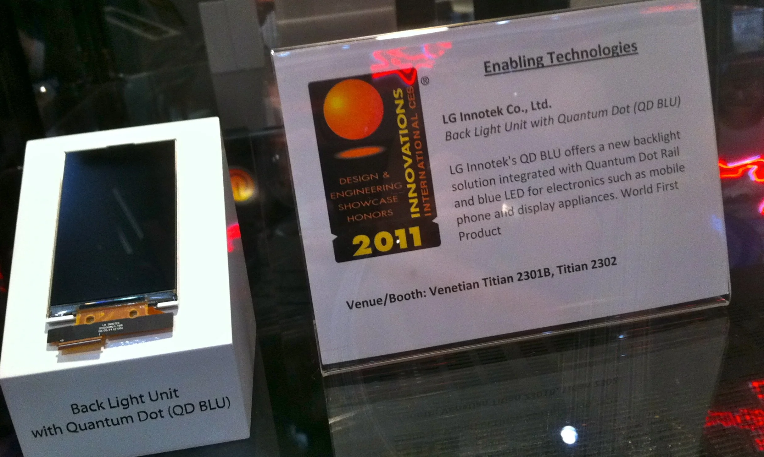 나노시스와 LG이노텍, CES 2011 최우수 구현 기술상 수상