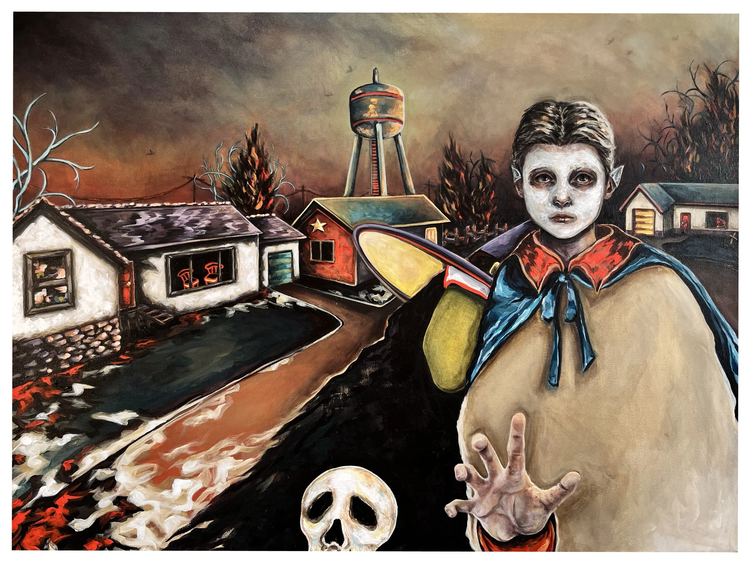 Last October, 2025. Acrylic on canvas — 30 x 40 in.