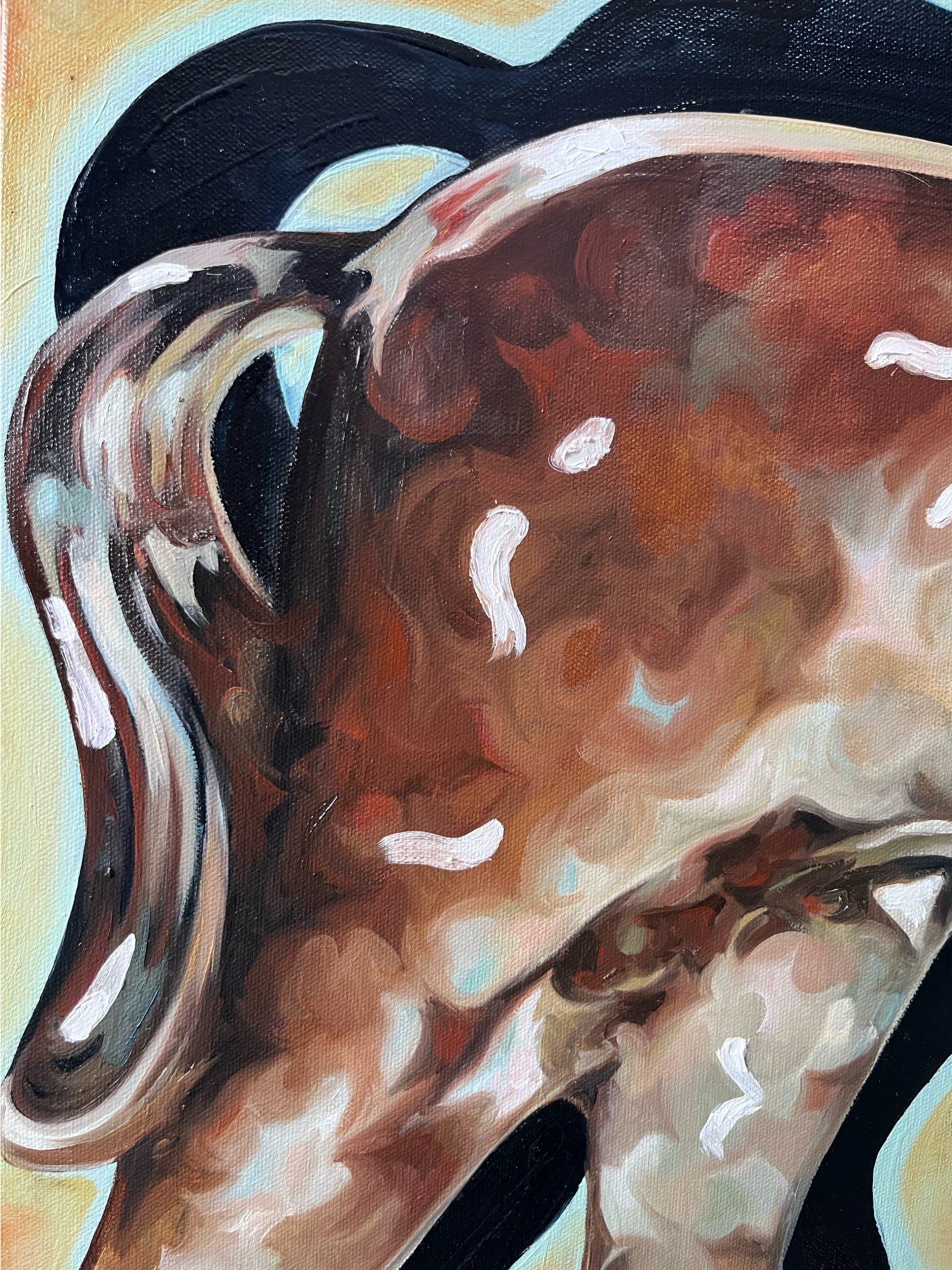 Four Horses, 2025. Detail image