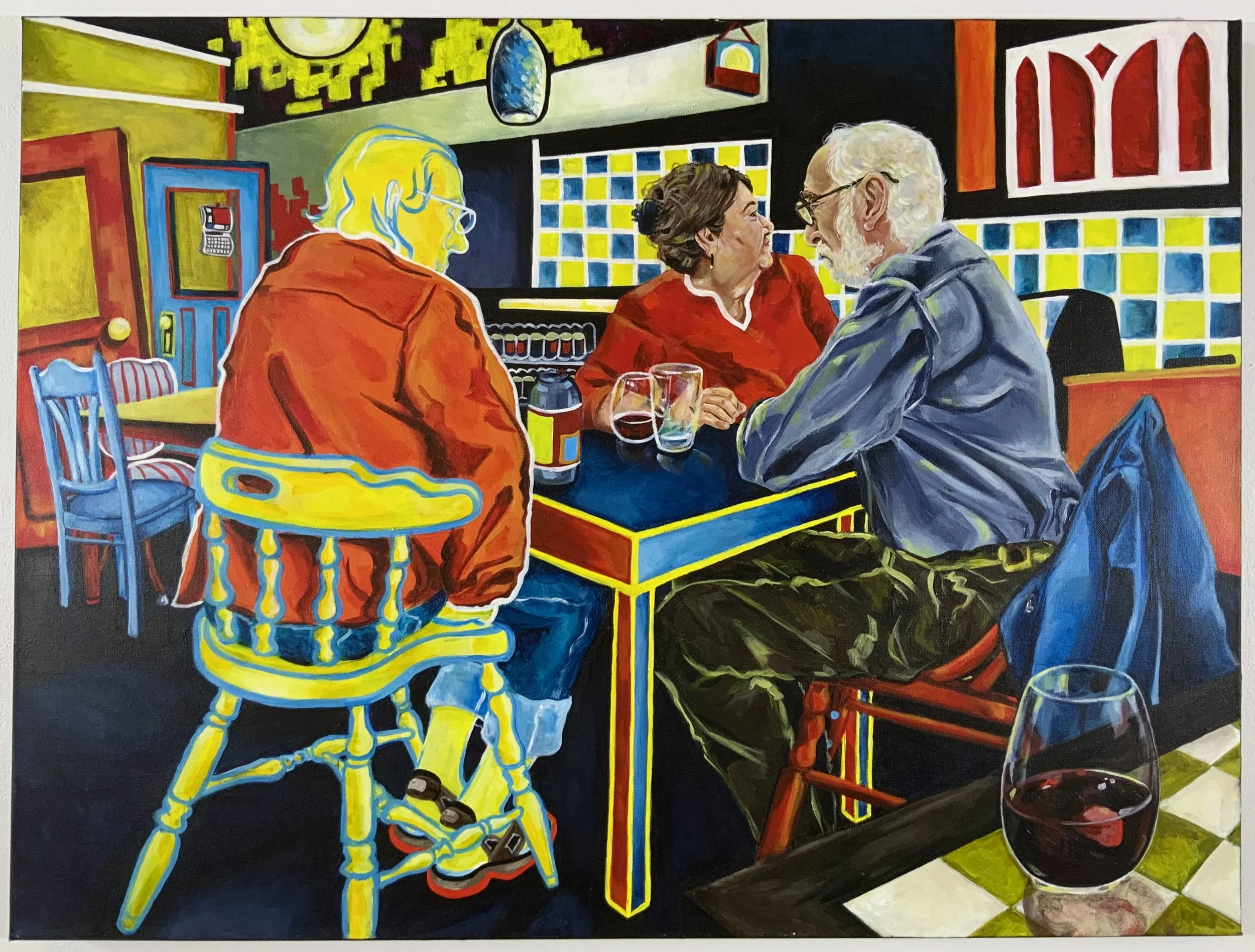 Window, 2023. Acrylic on canvas — 30 x 40 in.