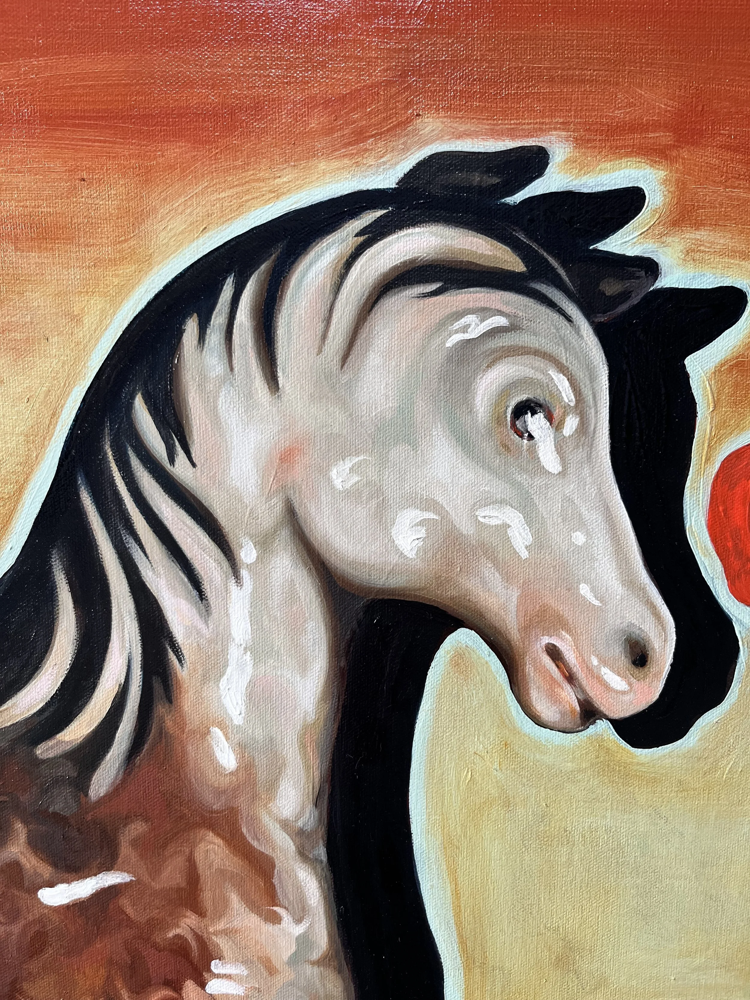 Four Horses, 2025. Detail image