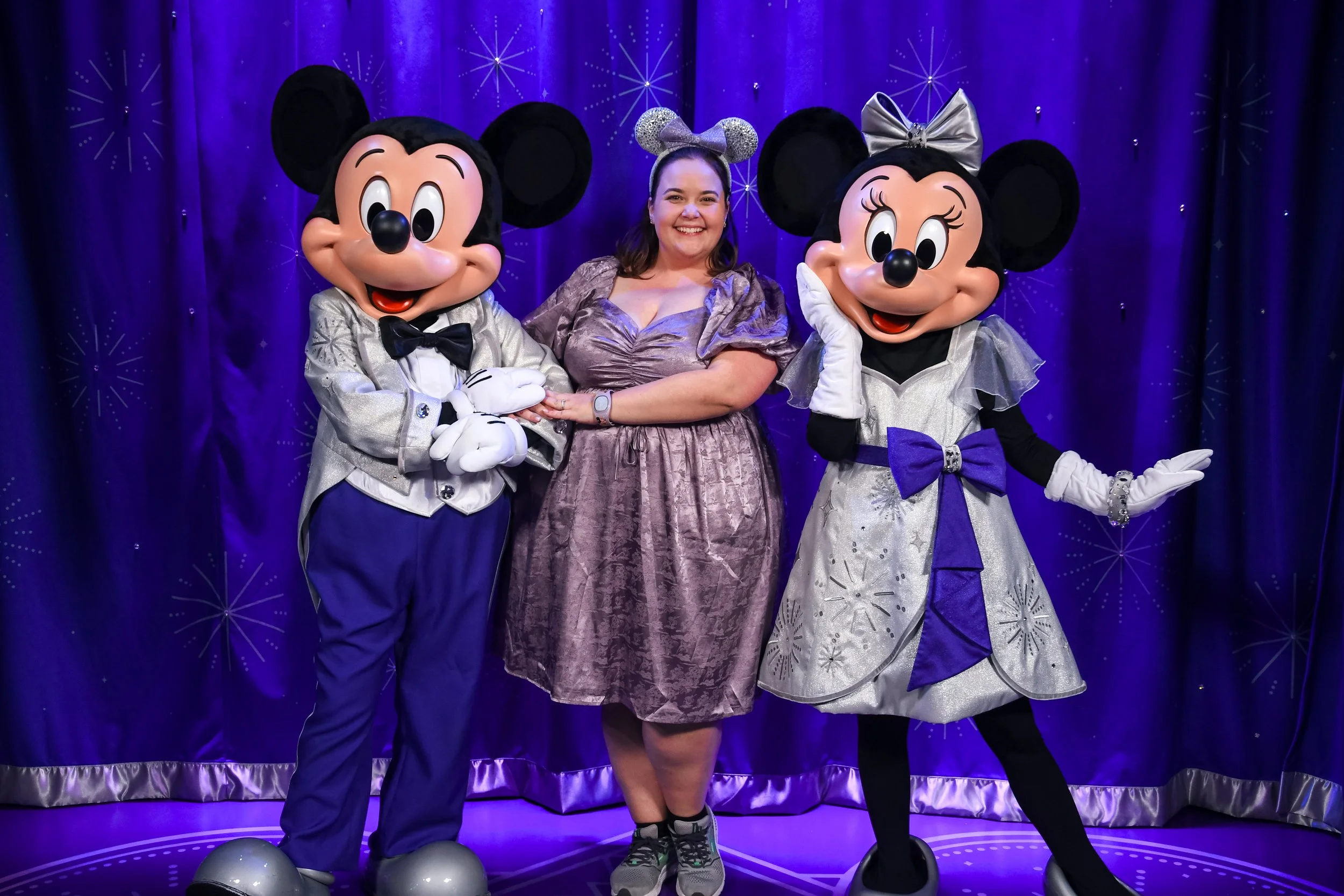Sami Marsh with Mickey & Minnie Mouse