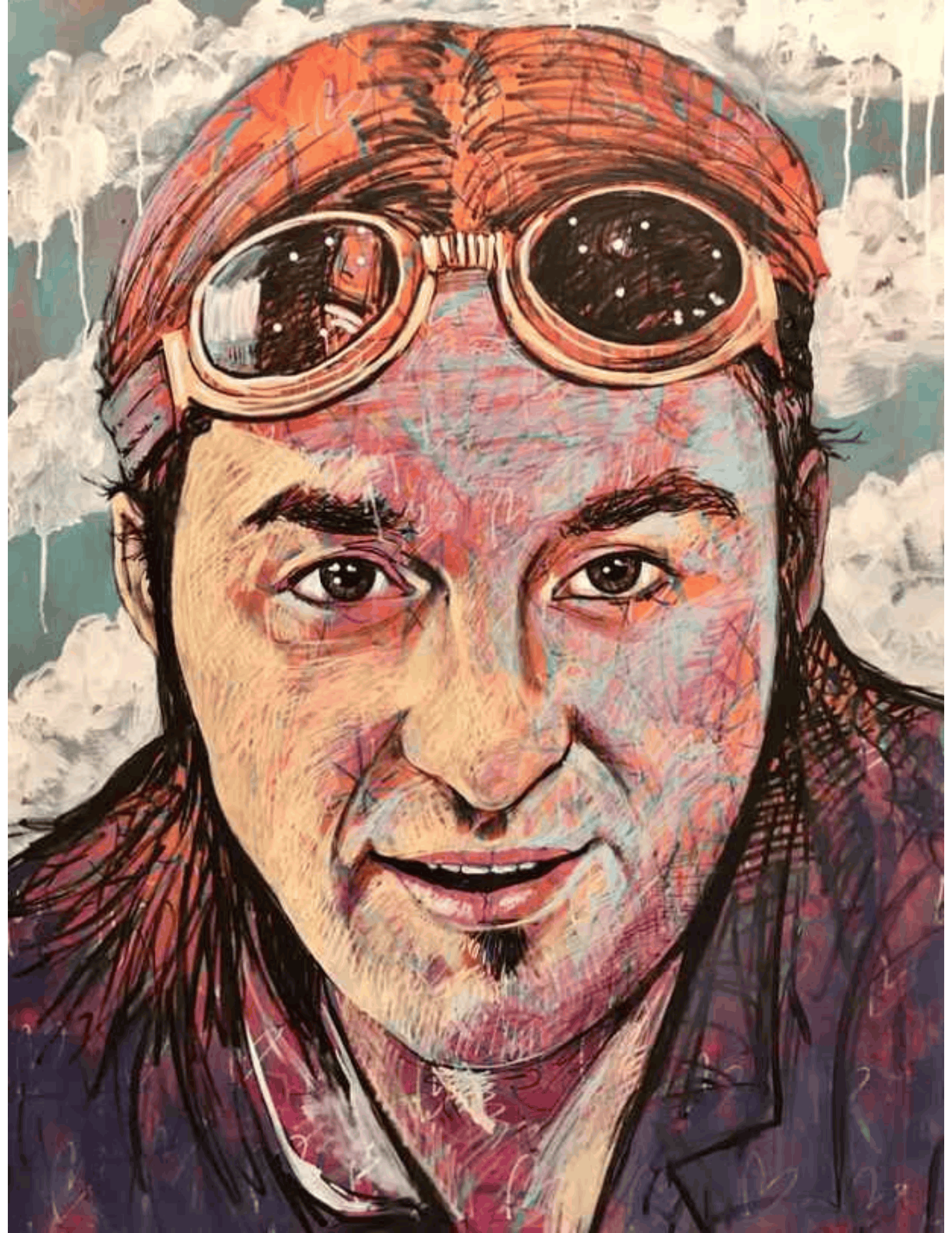 Dédé
36"x 48", acrylique et marqueurs sur canevas
Cédrick Taillon
