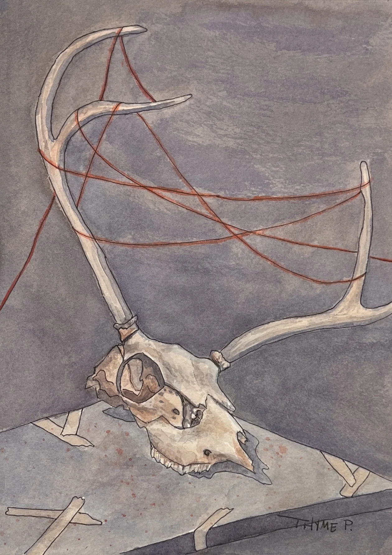 TO HEAL, Watercolor on Paper 5"x7"