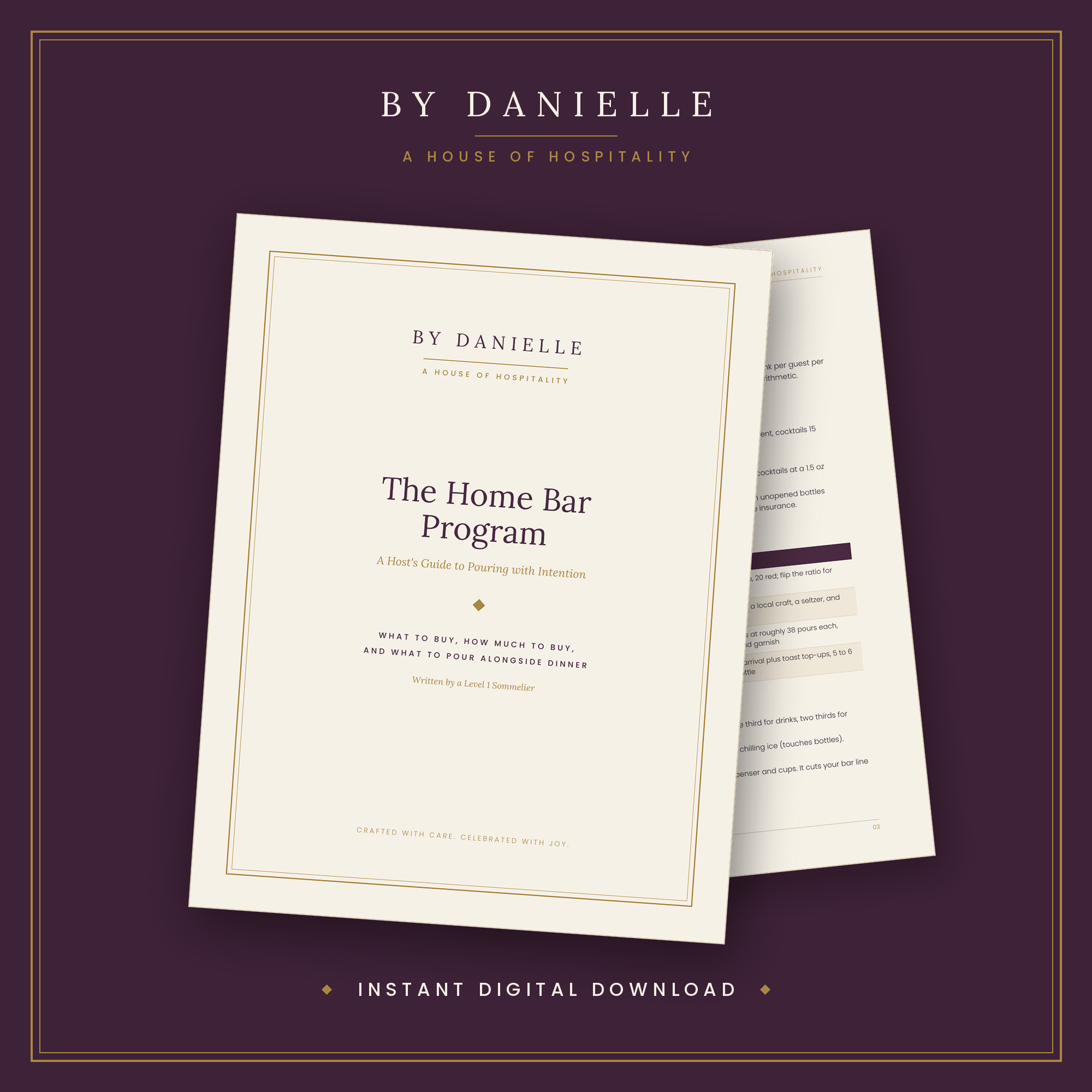 THE HOME BAR PROGRAM