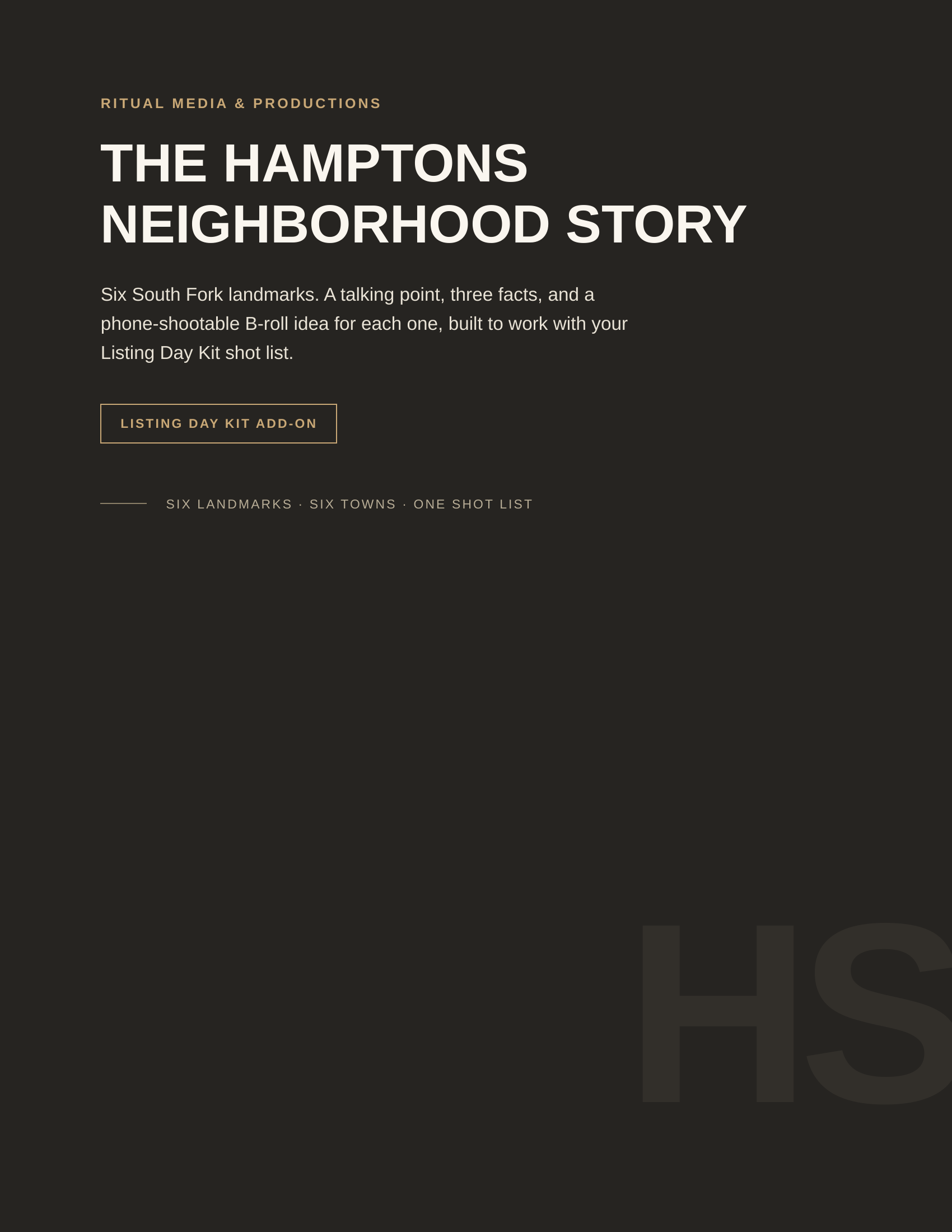 The Hamptons Neighborhood Story