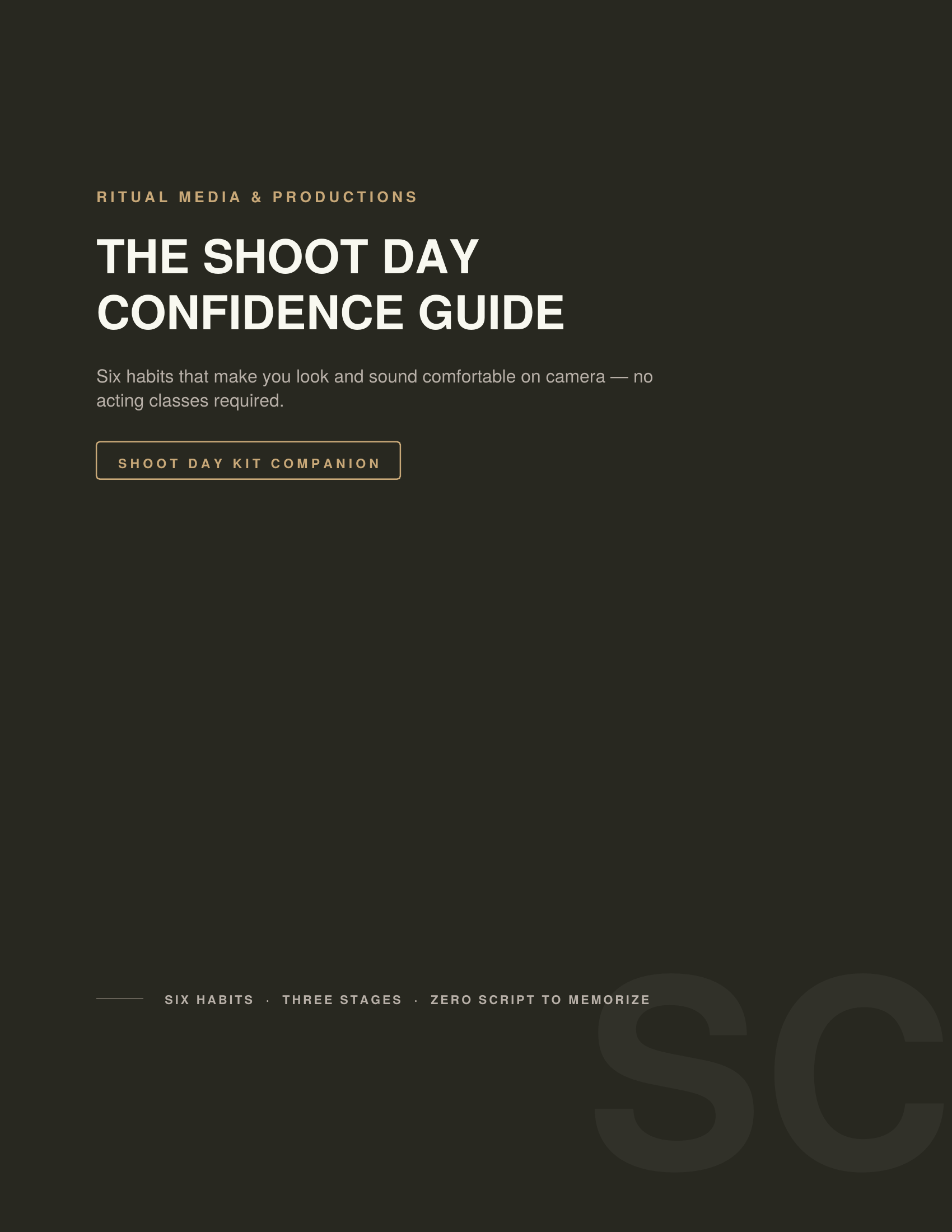 The Shoot Day Confidence Guide