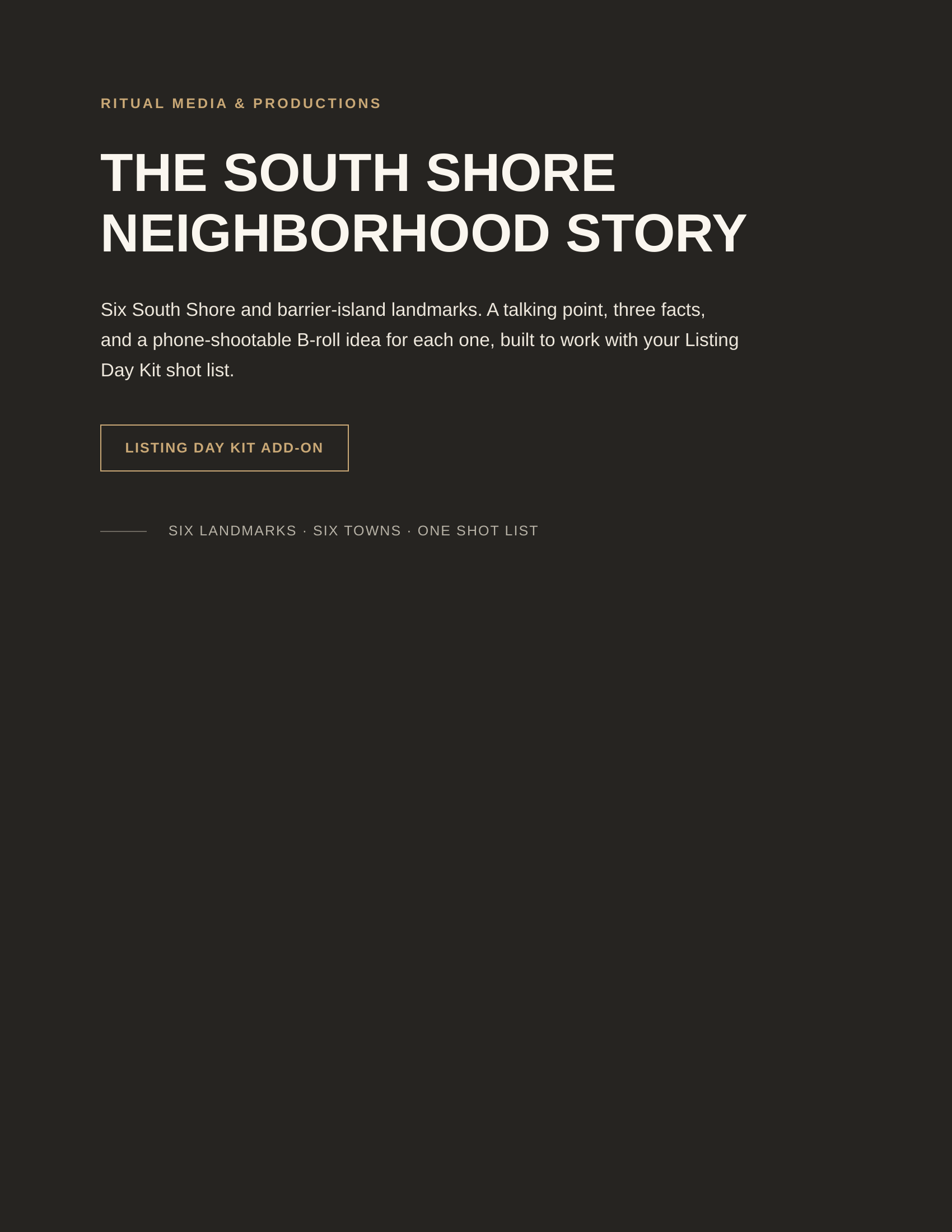 The South Shore Neighborhood Story