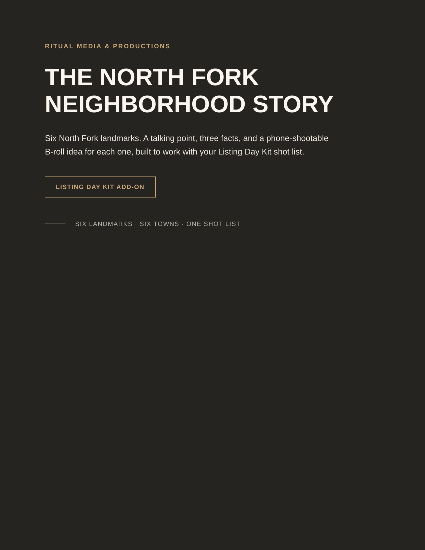 The North Fork Neighborhood Story