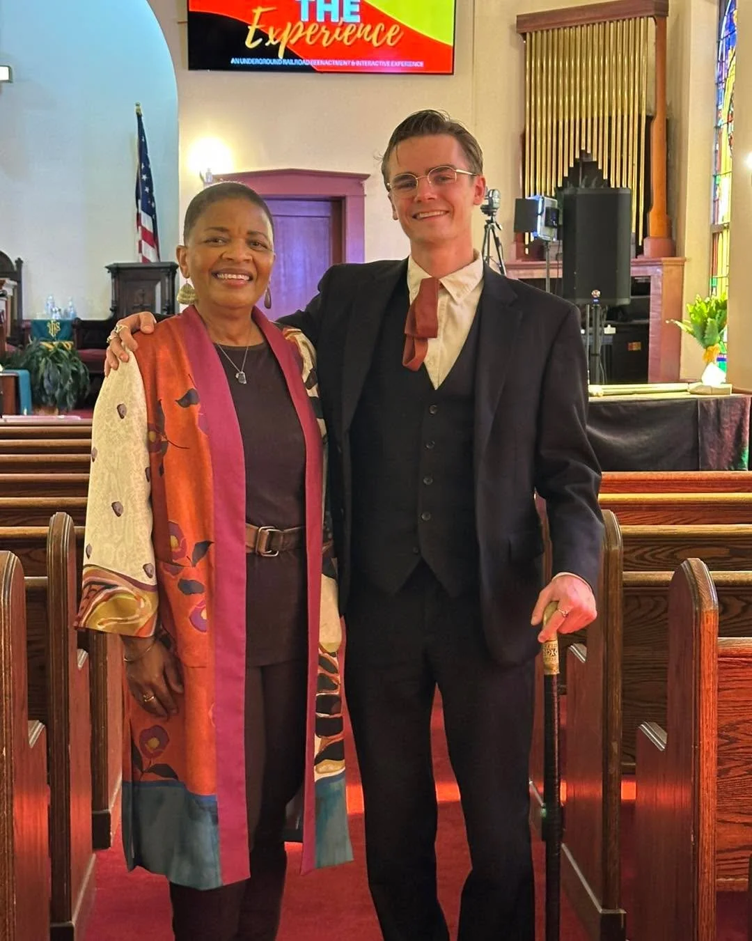 On Saturday we had a very special Living The Experience with special guest Cheryl Farrell, who used to be a member of the Jeopardy Clue Crew. One of those clues, was about a window in Bethel African Methodist Episcopal Church, ChurchTowne of Lancaste