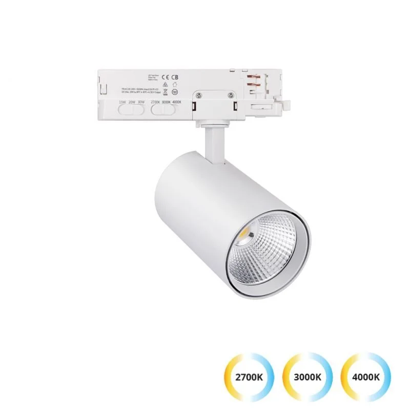 4323400 Track Spot Light 15/20/30W White Kento