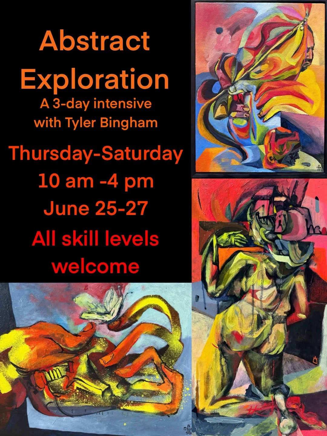 June 25-27 Abstract Exploration 3-Day Intensive