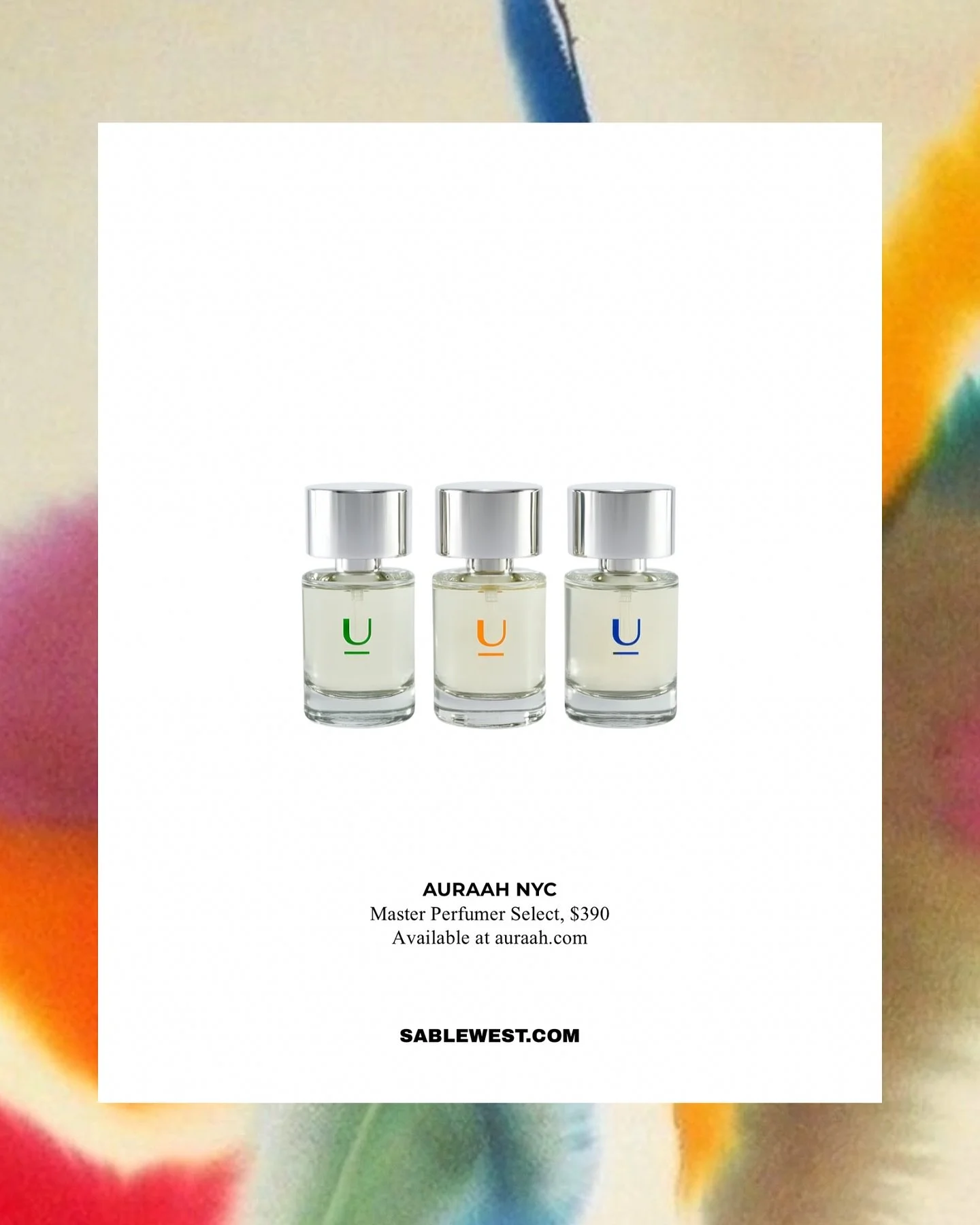 Auraah NYC approaches fragrance as form. Master Perfumer Select redefines the idea of a set &mdash; three extraits that build, contrast, and layer into something deeply personal.
&zwnj;
&zwnj;
West of Ordinary
The latest in fashion, beauty curated in