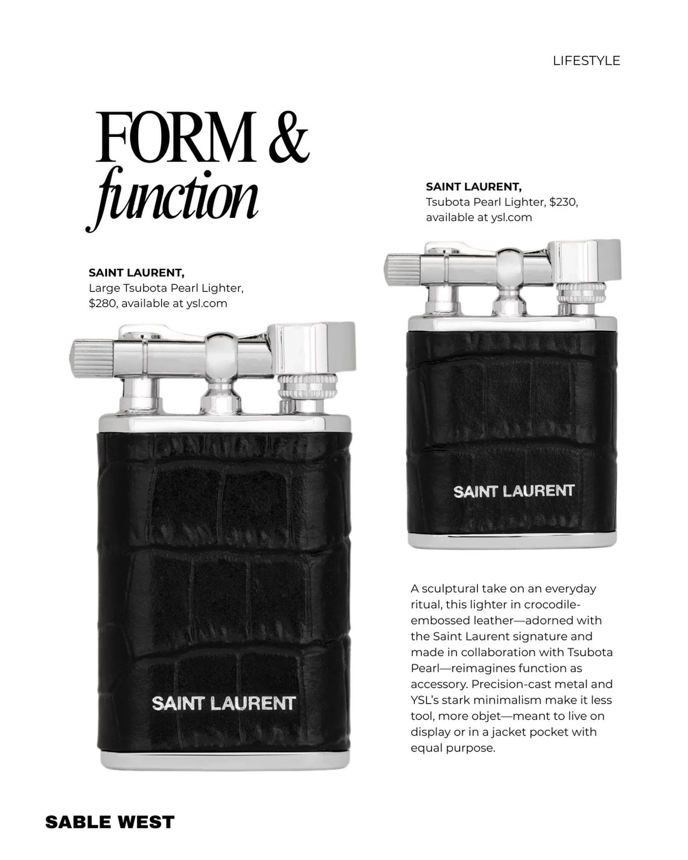 Form &amp; Function
&zwnj;
&zwnj;
West of Ordinary
The latest in fashion, beauty curated interviews, and trend reports at sablewest.com