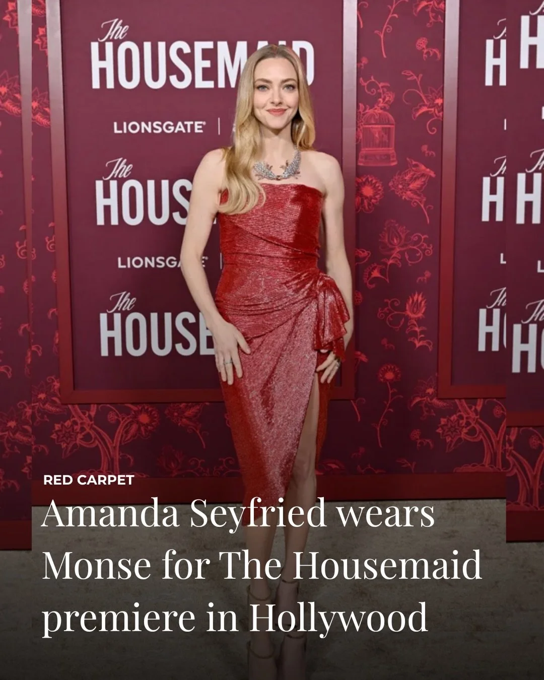 Amanda Seyfried arrives in Monse for a festive Hollywood moment at The Housemaid premiere.

@mingey @monsemaison @thehousemaidmovie

West of Ordinary
The latest in fashion, beauty, curated interviews, and trend reports at
sablewest.com

Sable West is