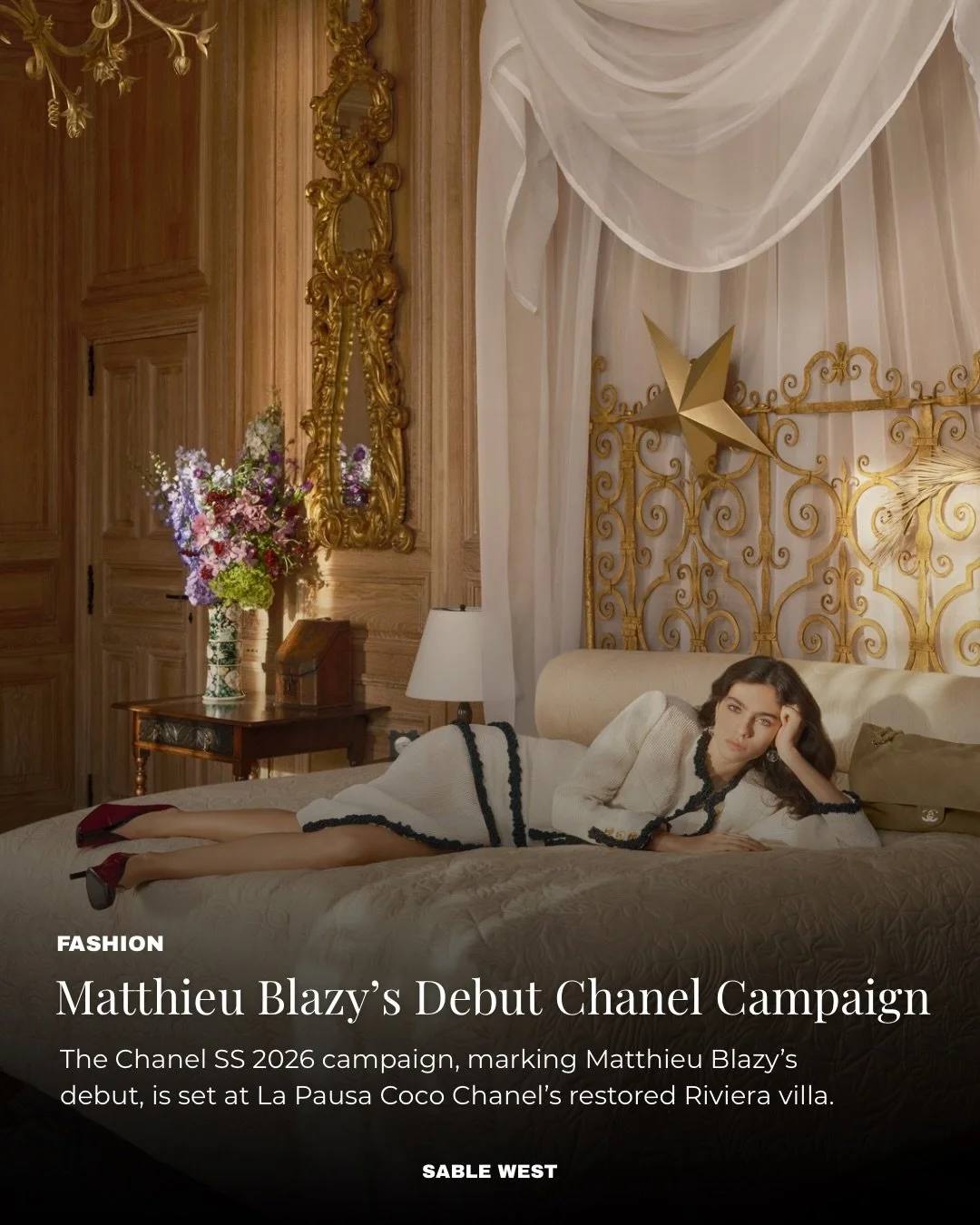 Chanel&rsquo;s SS26 campaign by Matthieu Blazy at La Pausa.

Riviera energy, modern structure, and Blazy&rsquo;s signature clarity brought into a new season.

West of Ordinary
The latest in fashion, beauty, curated interviews, and trend reports at
sa