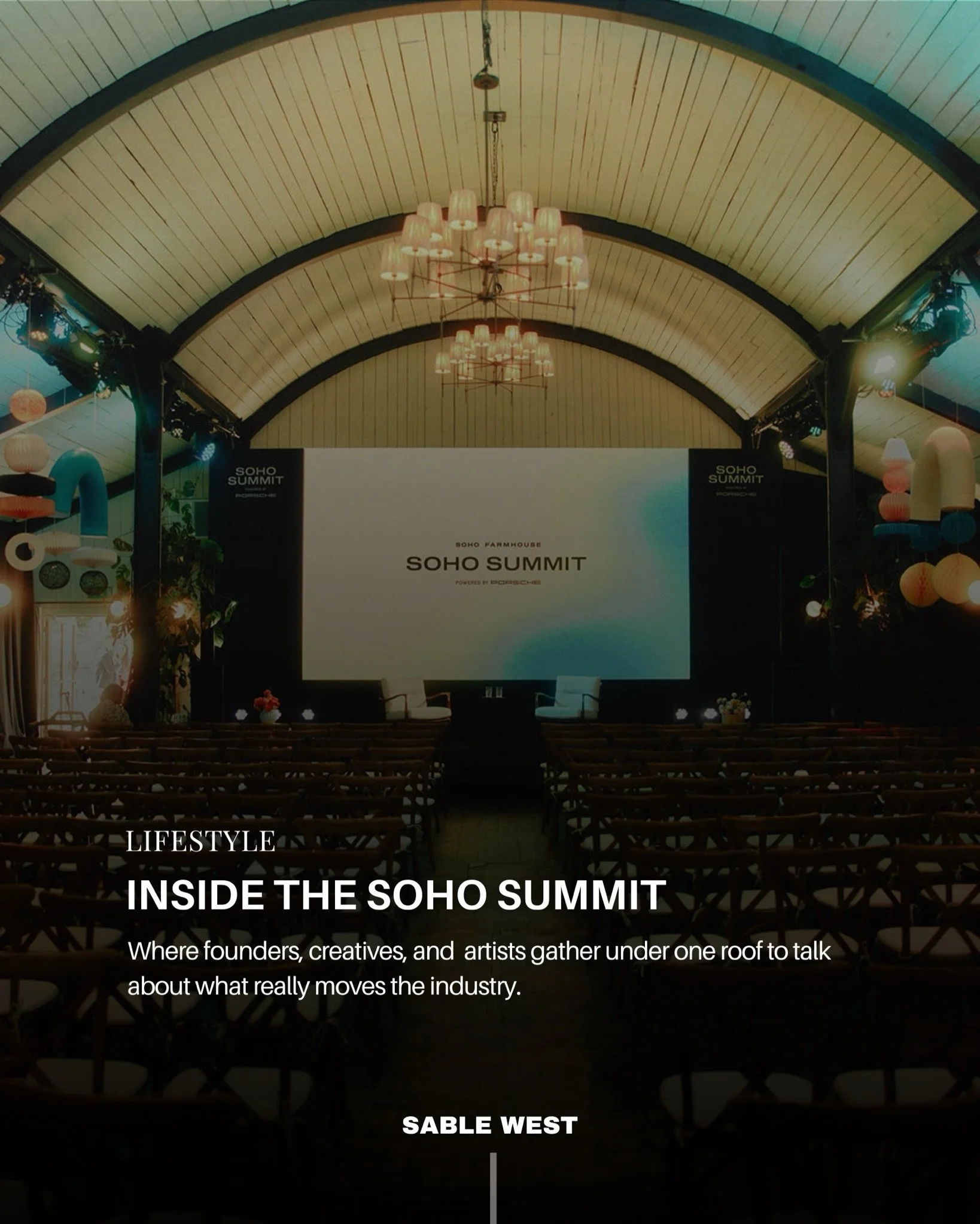 Inside Soho Summit, the conversations move far beyond networking.
Founders, creatives, and cultural voices gathering in one room to shape what comes next.

West of Ordinary
Fashion, beauty, lifestyle, and cultural objects of interest.
sablewest.com

