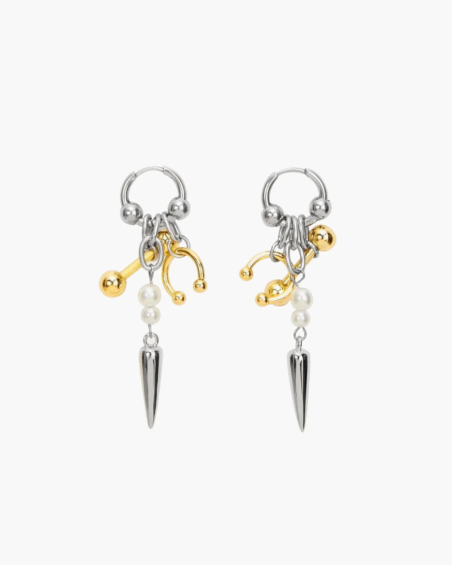 En Route Midnight Muse drop earrings in silver